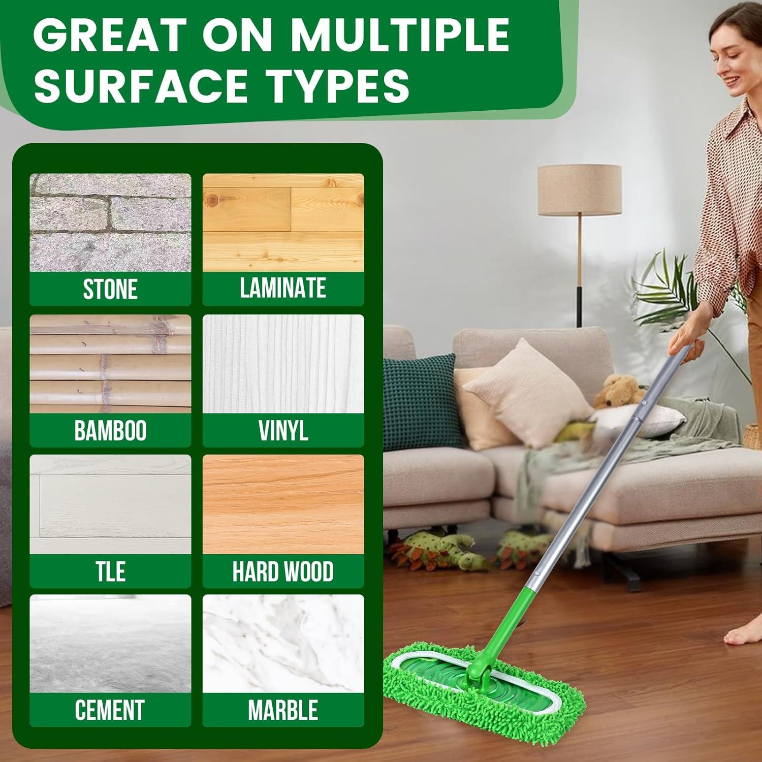 6 Almohadillas Reutilizables Microfibra ZMZPA para Mop Swiffer