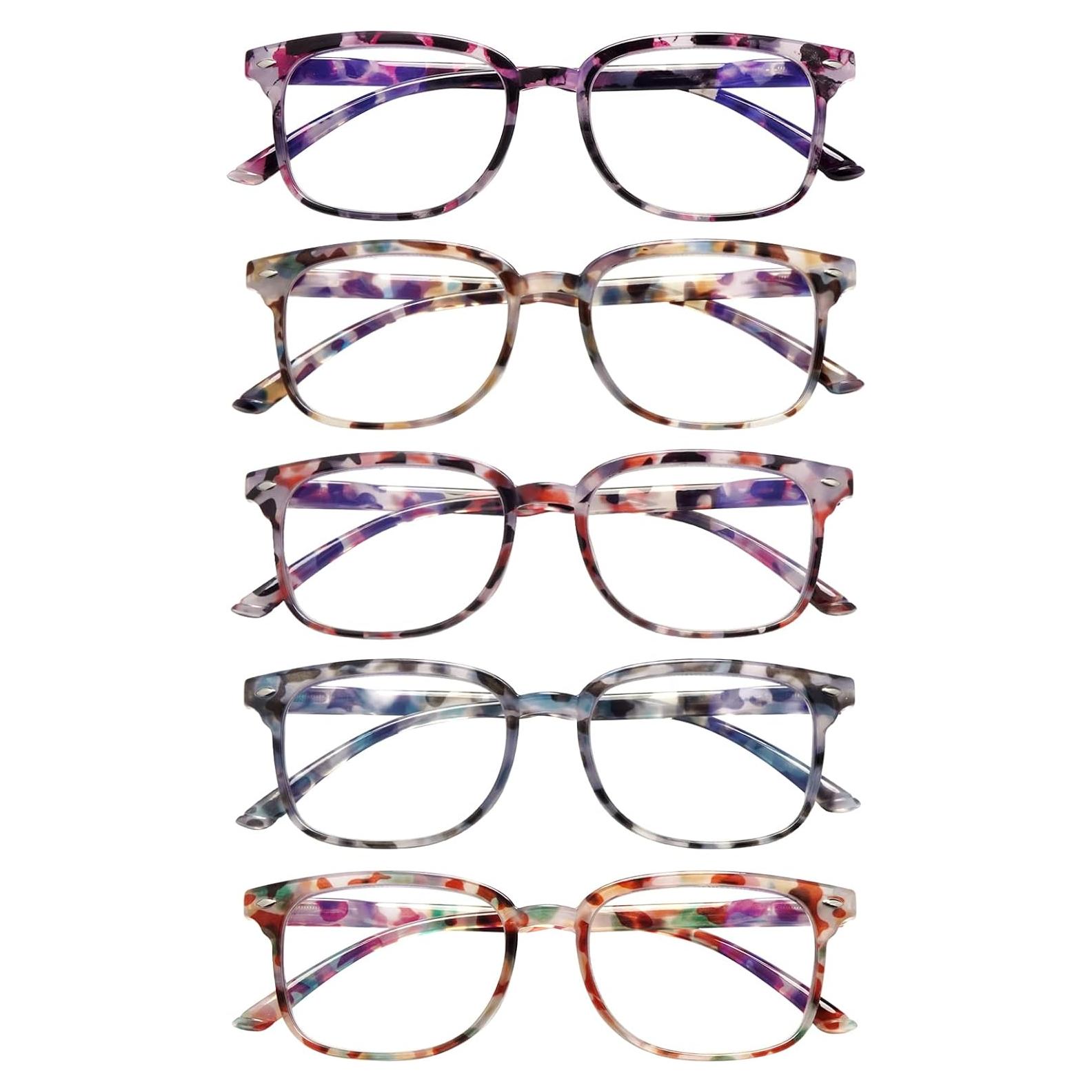 Paquete de 5 Gafas de Lectura Antiluz Azul HN025 Multicolor