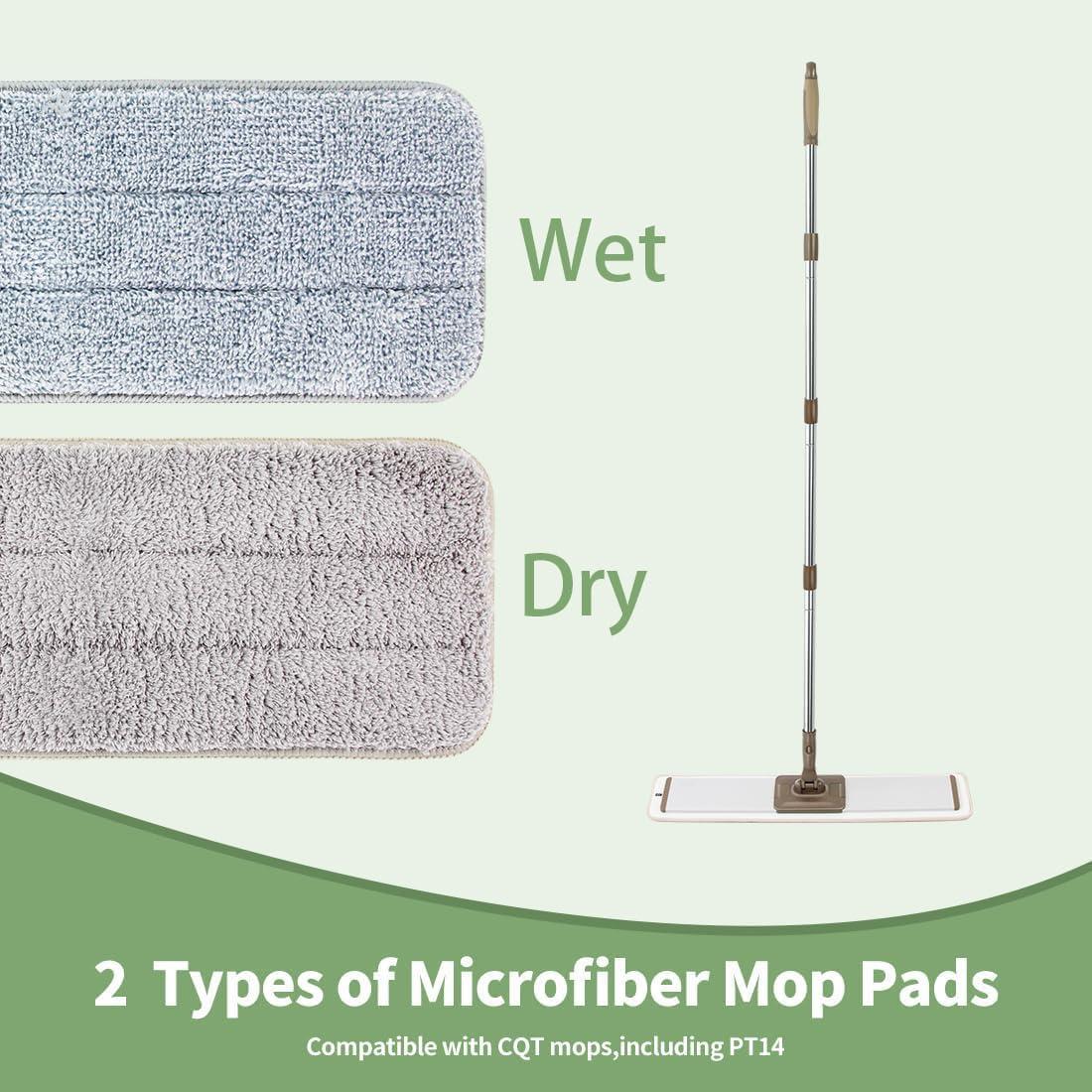 Mopas Reutilizables de Microfibra CQT 65x13 cm 4 Piezas