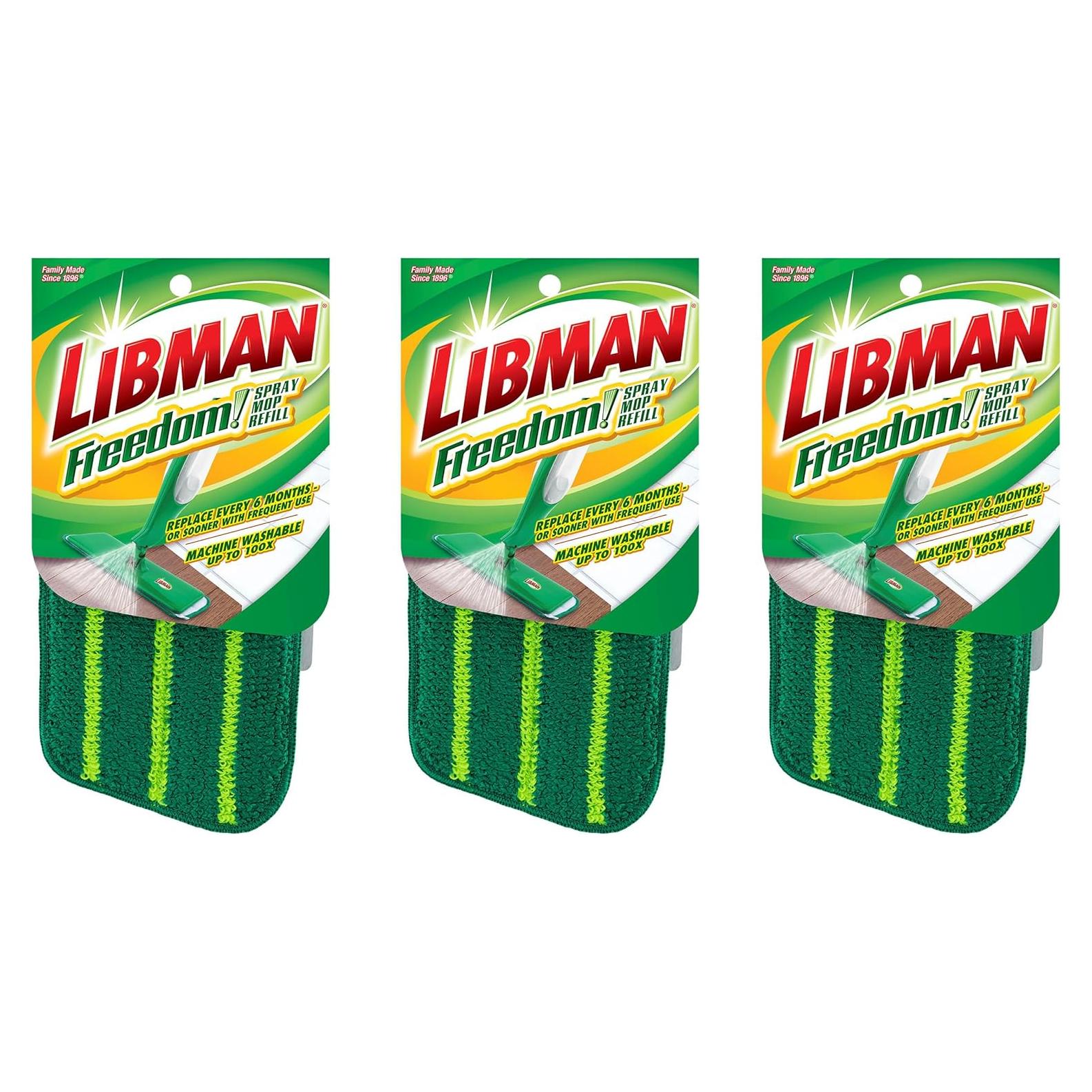 Recargas Libman Freedom Mop 3 Almohadillas Microfibra Verde