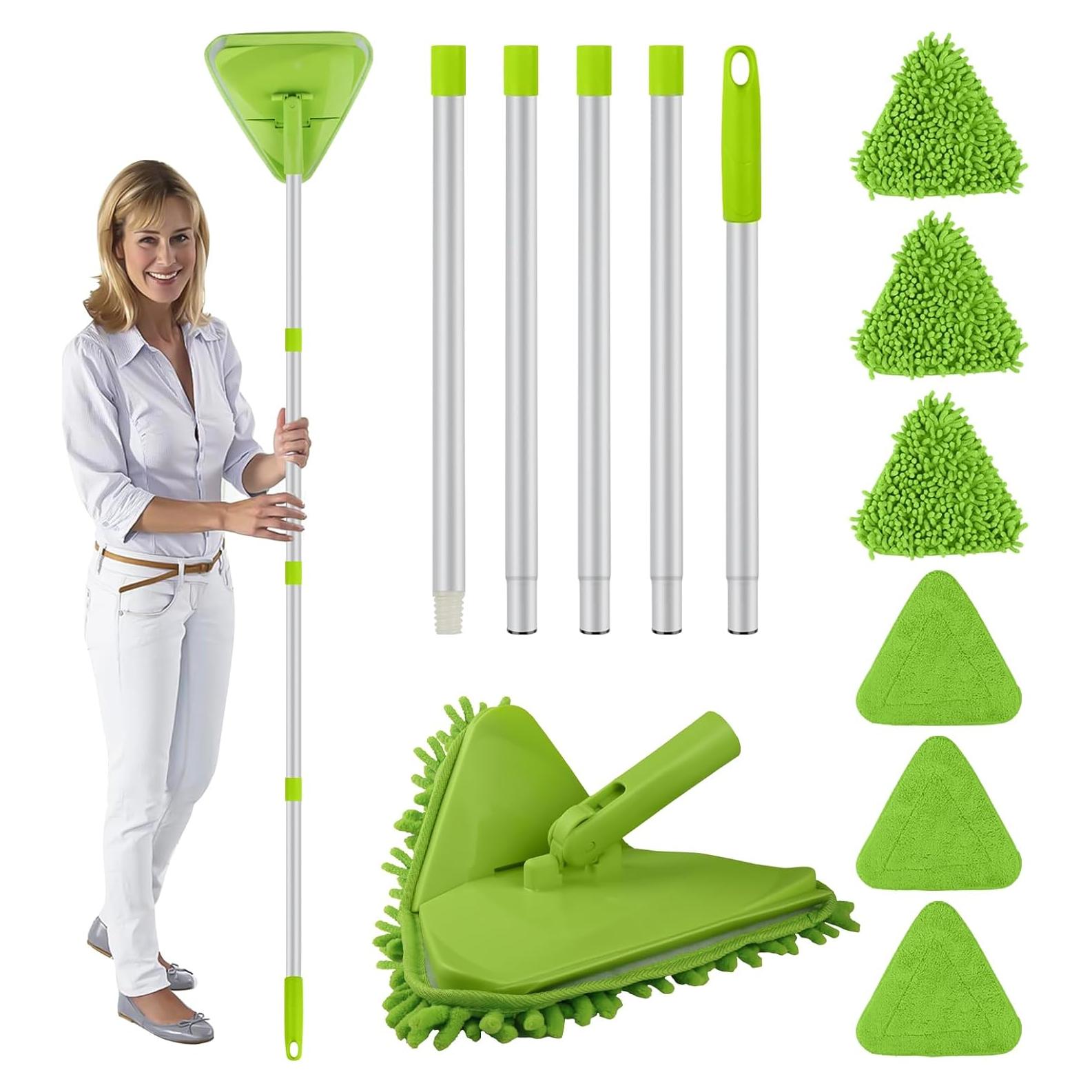 Mopa de limpieza 3 en 1 Bokton con mango ajustable 208 cm