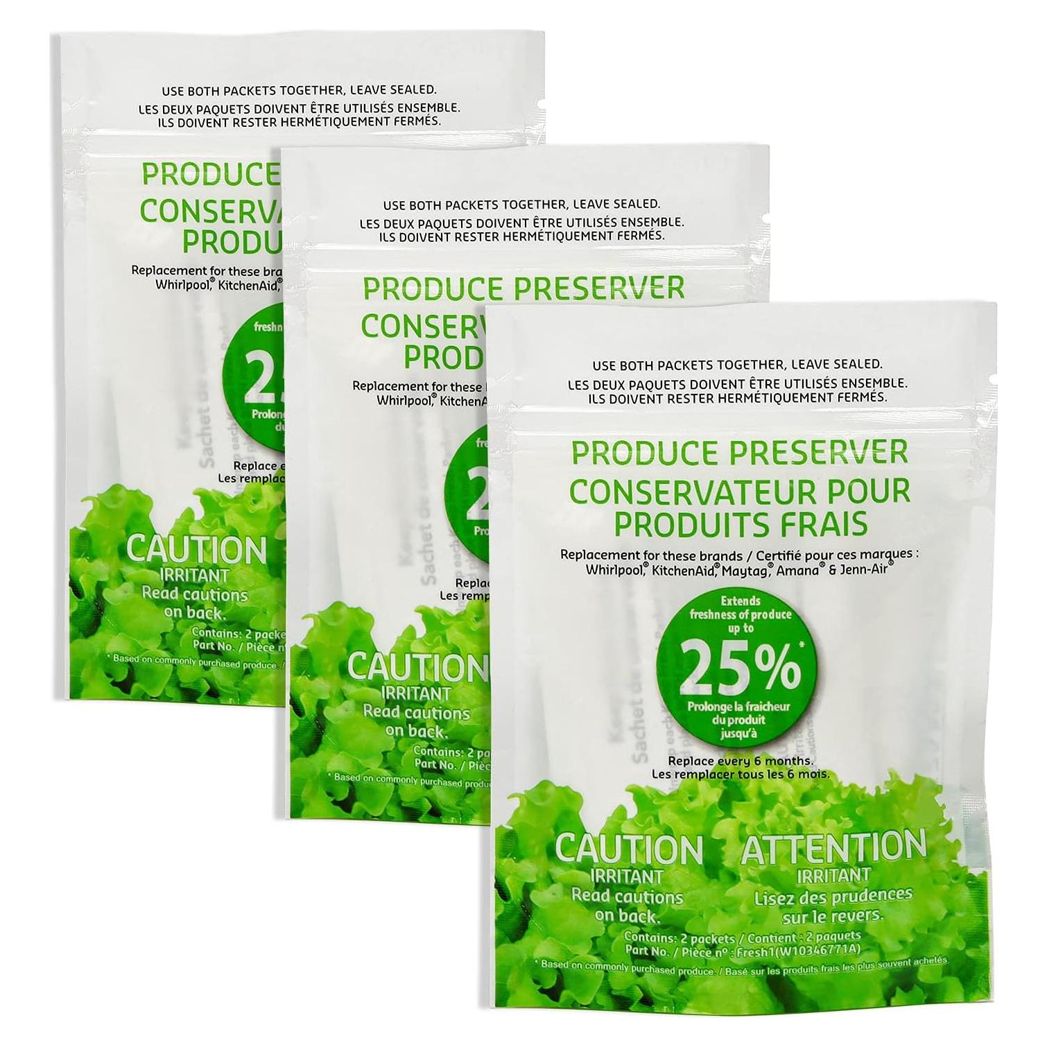 Conservador de Productos AMI PARTS W10346771A 6 Paquetes