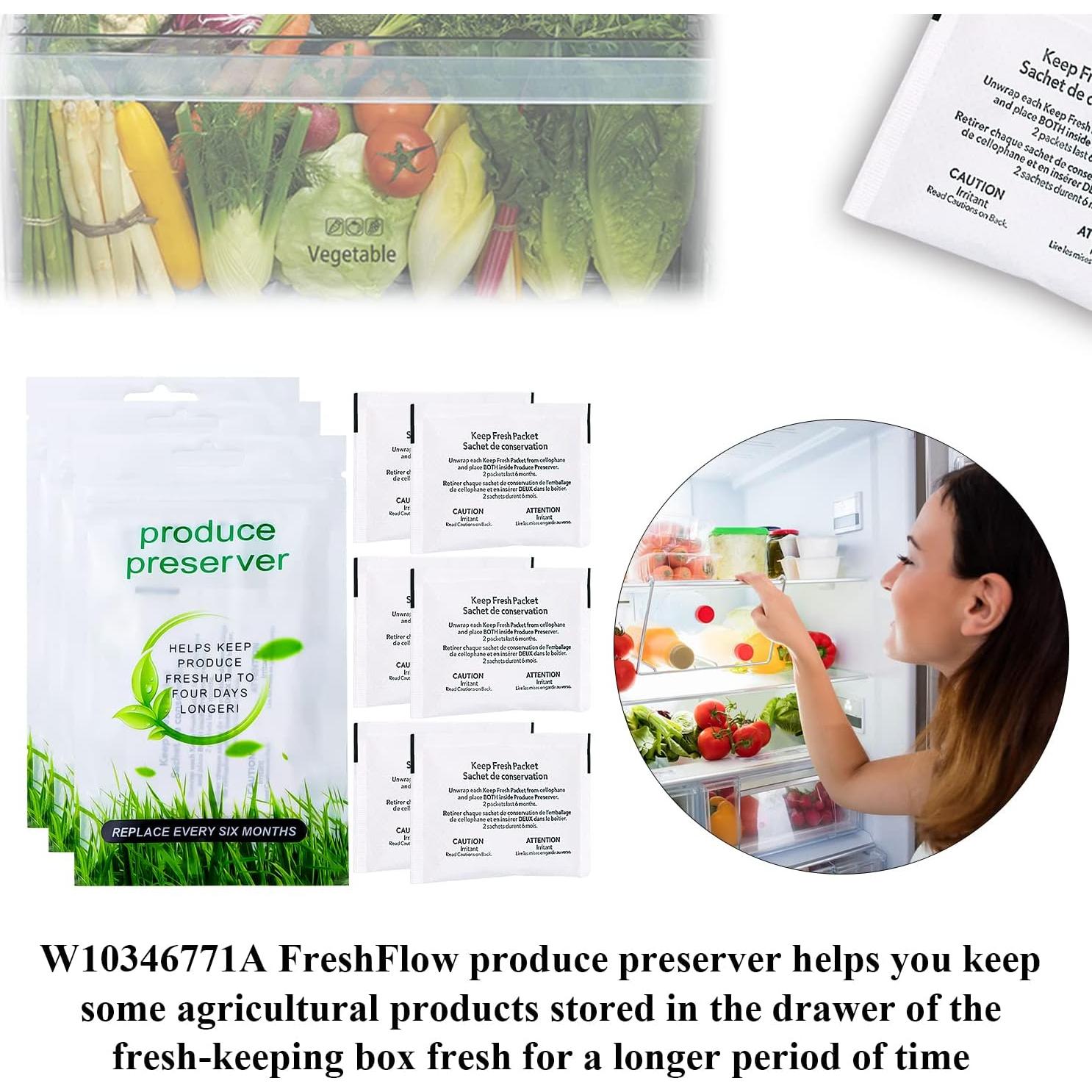 Conservador FreshFlow Funmit W10346771A - 3 Paquetes