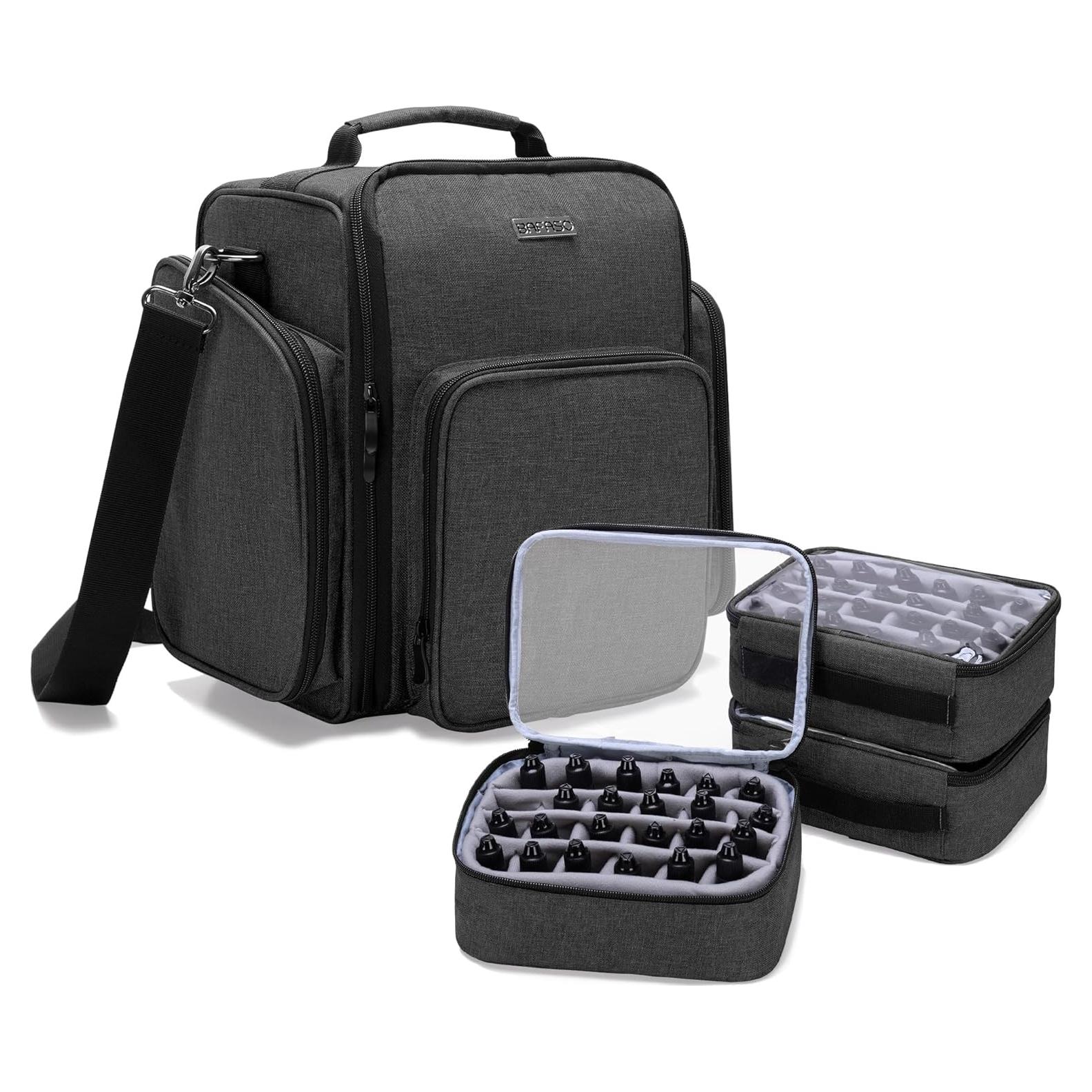 Estuche BAFASO para 72 Botellas de Pintura Miniatura Negro