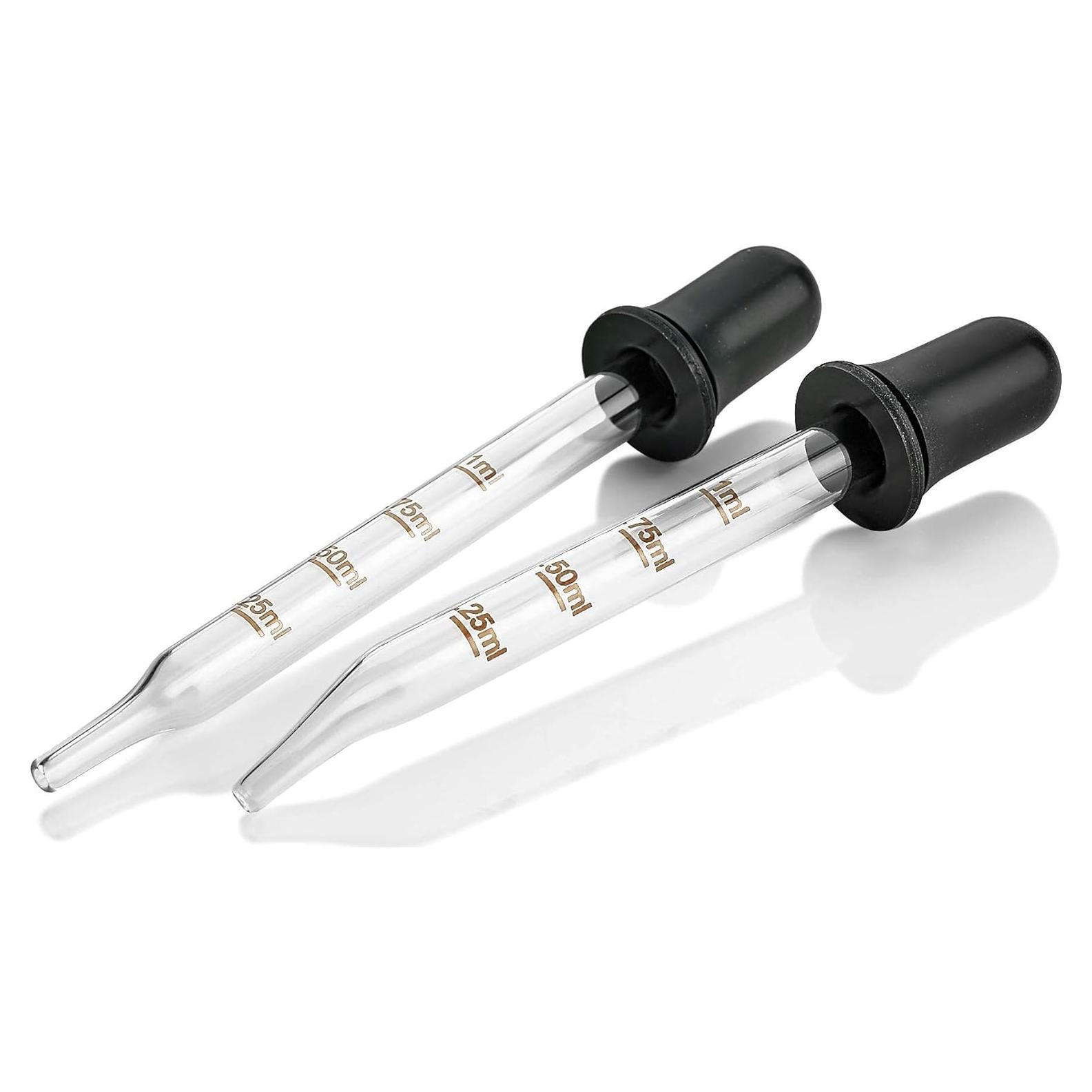 Gotero de vidrio MEDca - Paquete de 2 - 1 mL