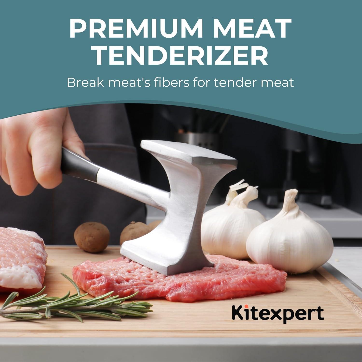 Martillo Aplanador de Carne KITEXPERT Doble Cara 23.88 cm