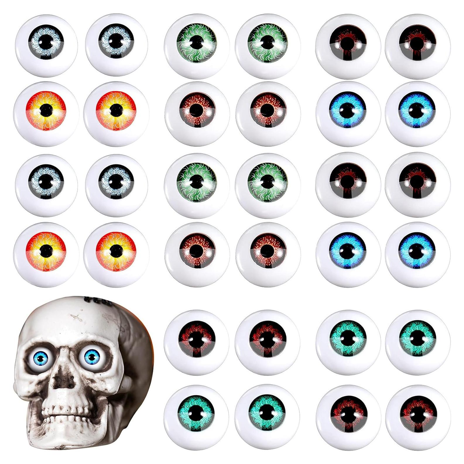 32 Ojos Semicirculares de Halloween Skylety para Decoración