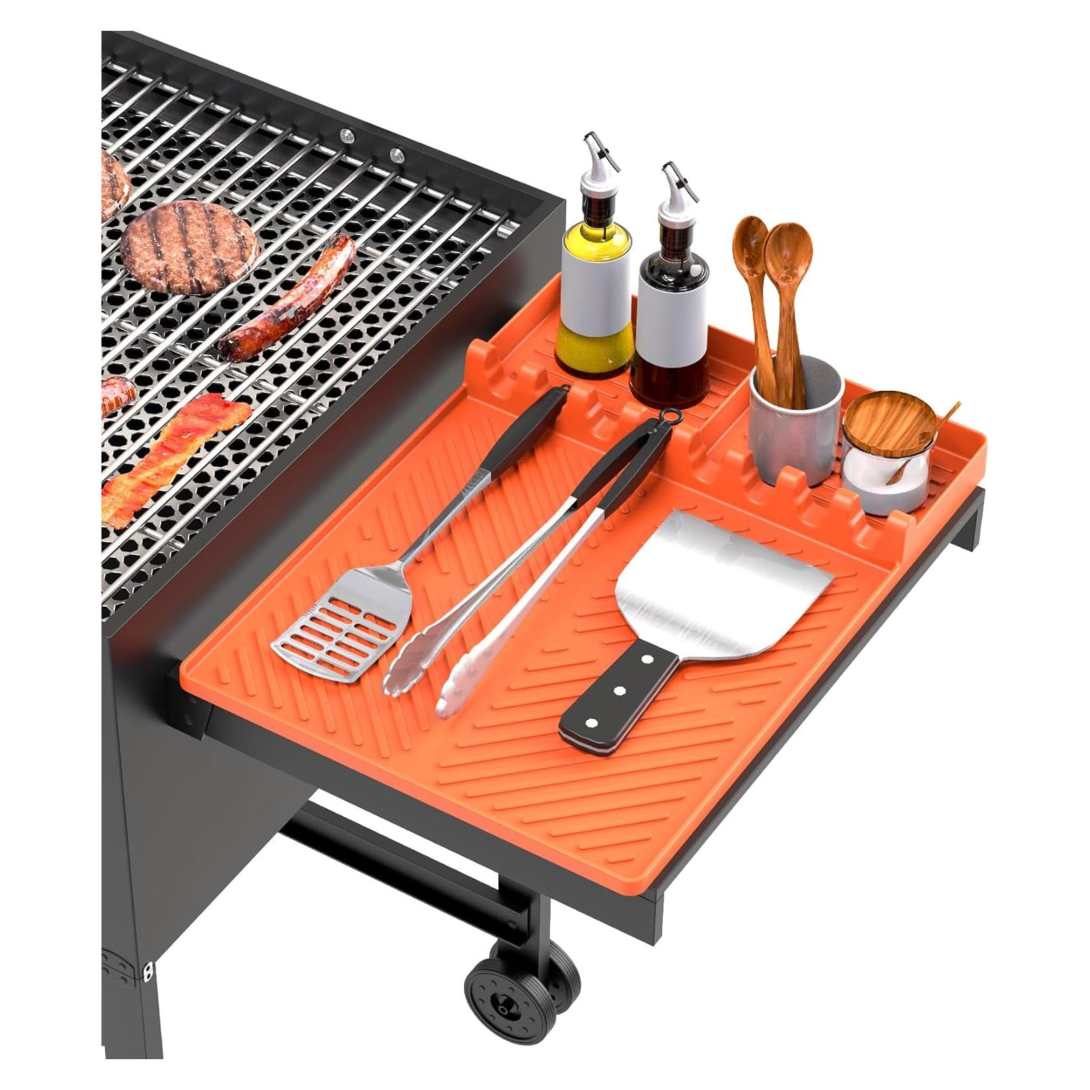Alfombrilla de Silicona para Parrilla Blackstone Naranja 40x29 cm