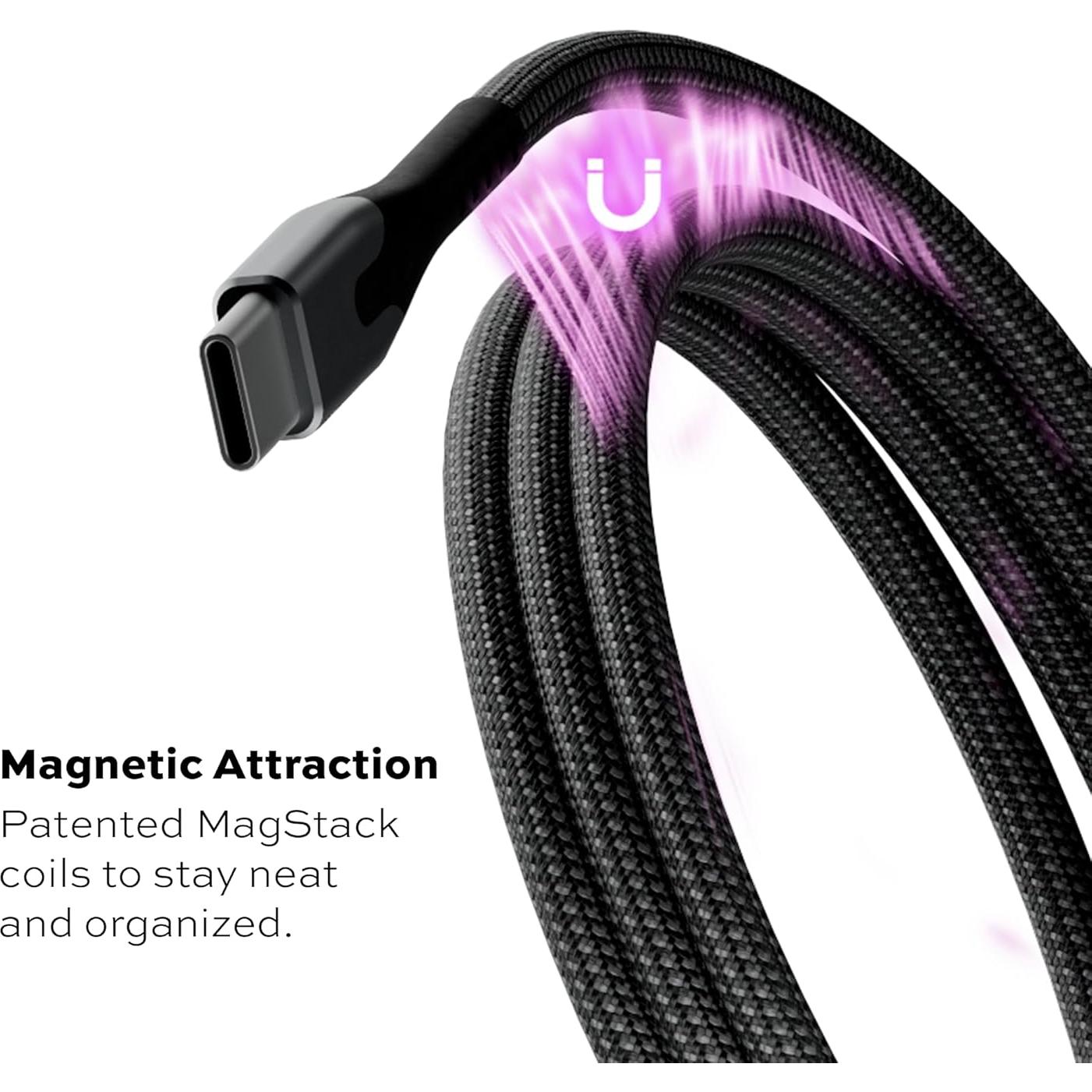 Cable USB a USB C MagStack 1M Cargador Rápido iPhone Galaxy