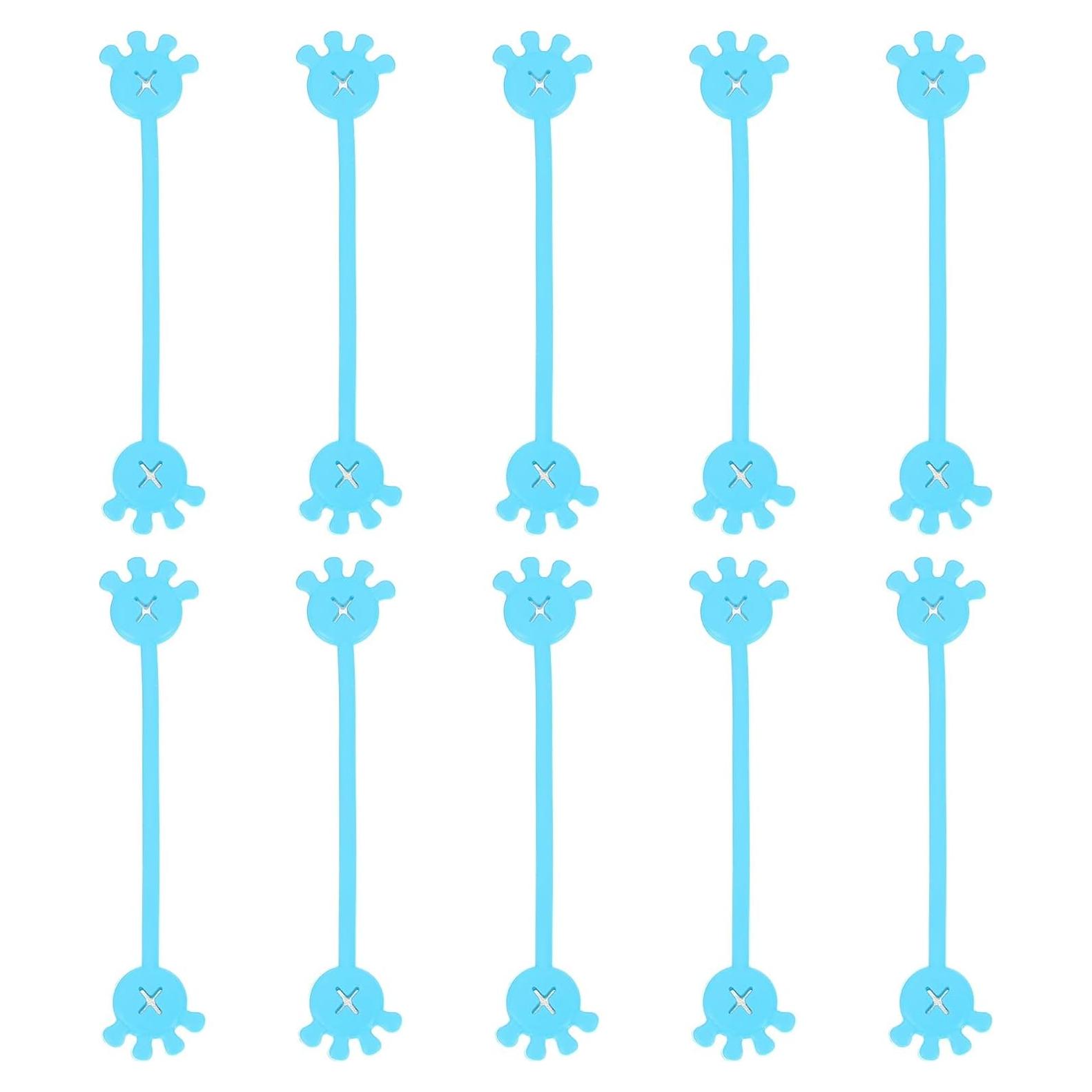 Sujetadores de Cable Magnéticos PATIKIL 10 Pcs Silicona Azul