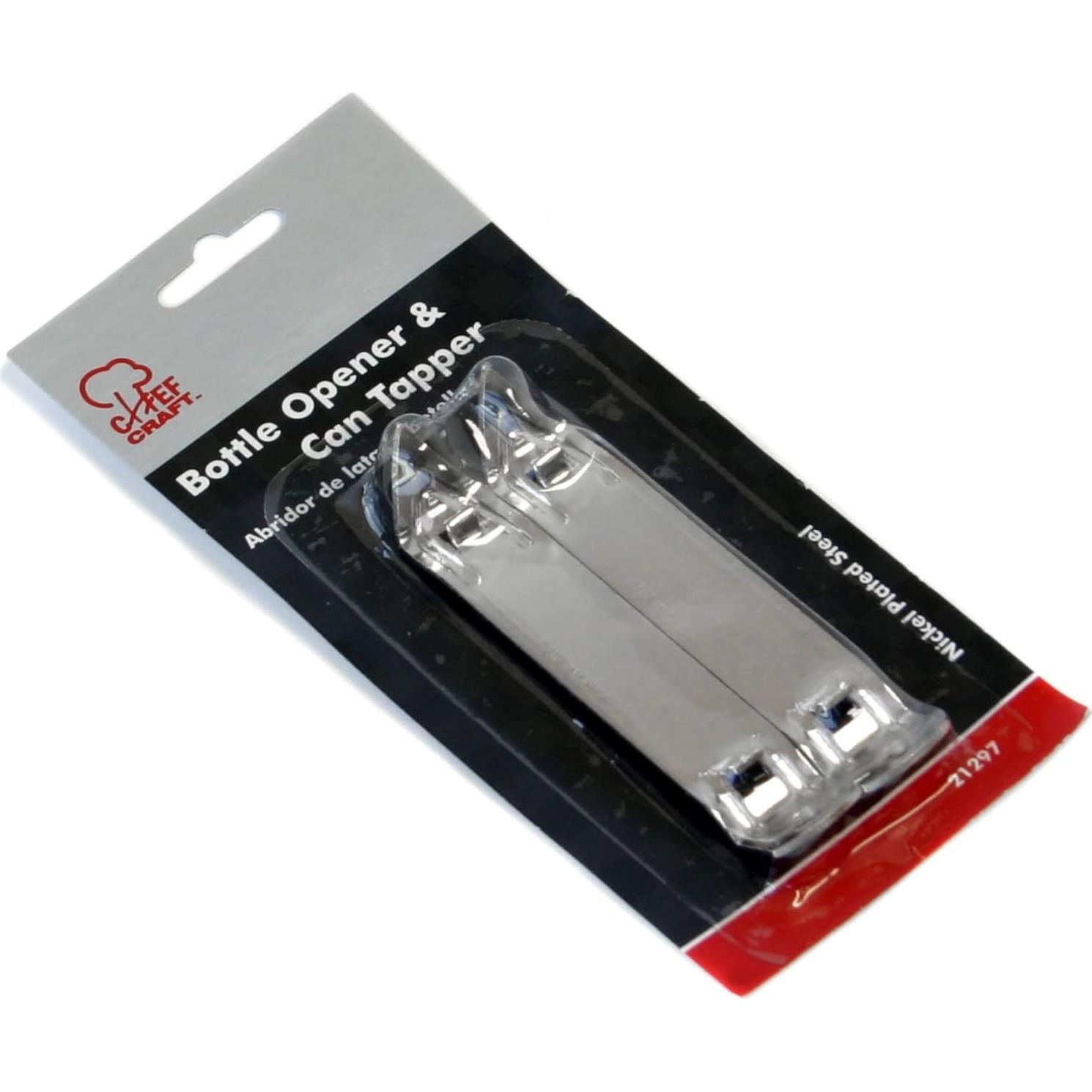 Abrebotellas Chef Craft 2 Piezas Hierro Plated Gris