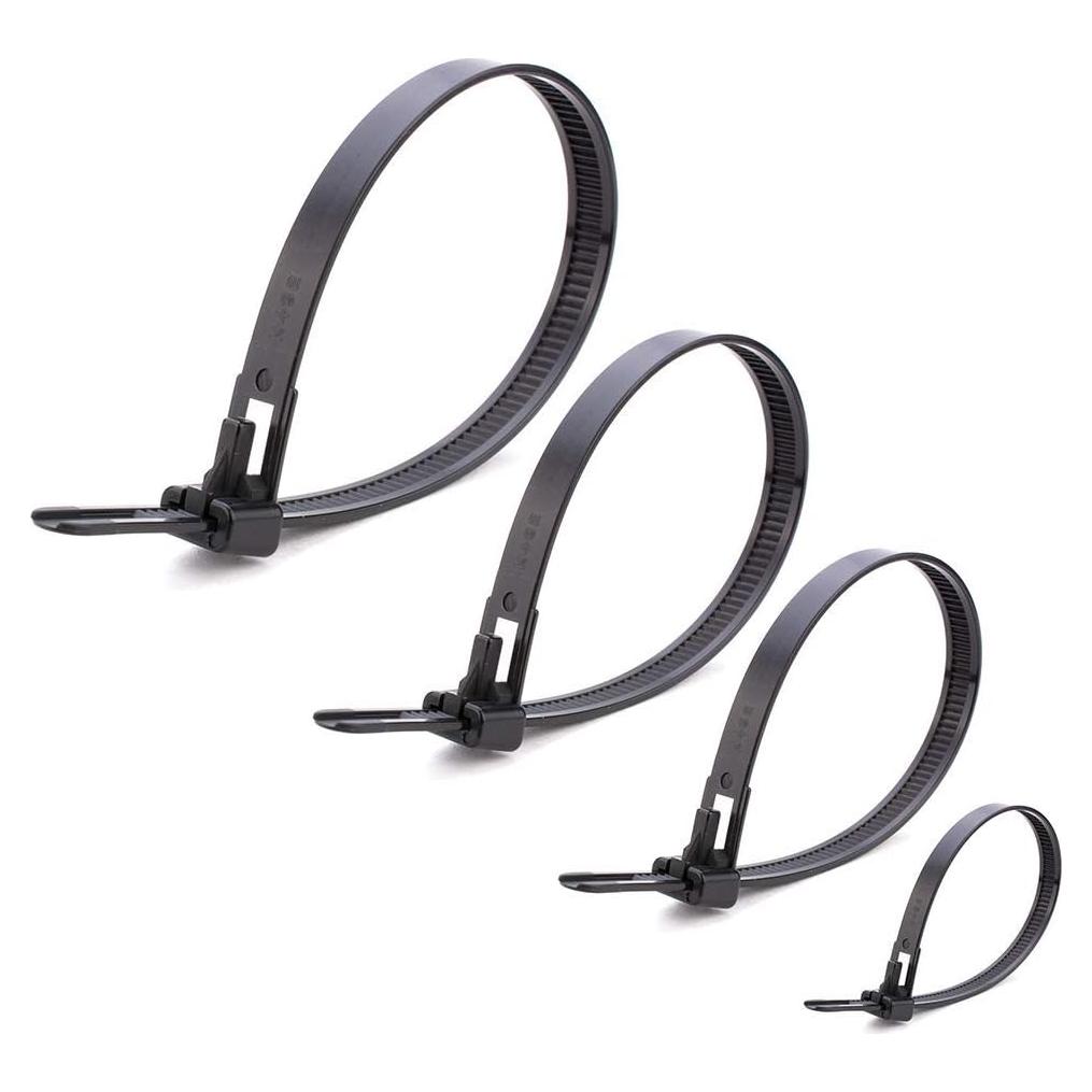 Bridas Reutilizables Helonge 100 Pcs Nylon Alta Resistencia