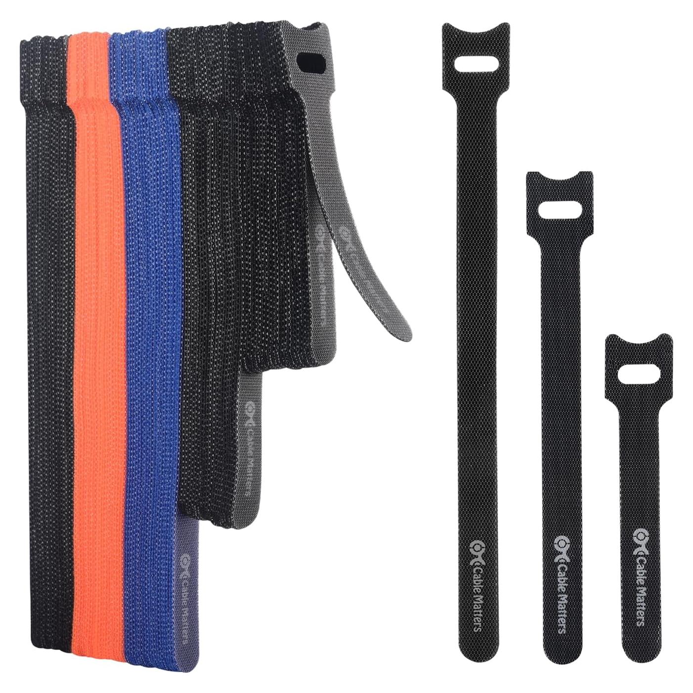 Sujetadores Reutilizables Cable Matters 100-Pack 4-8"