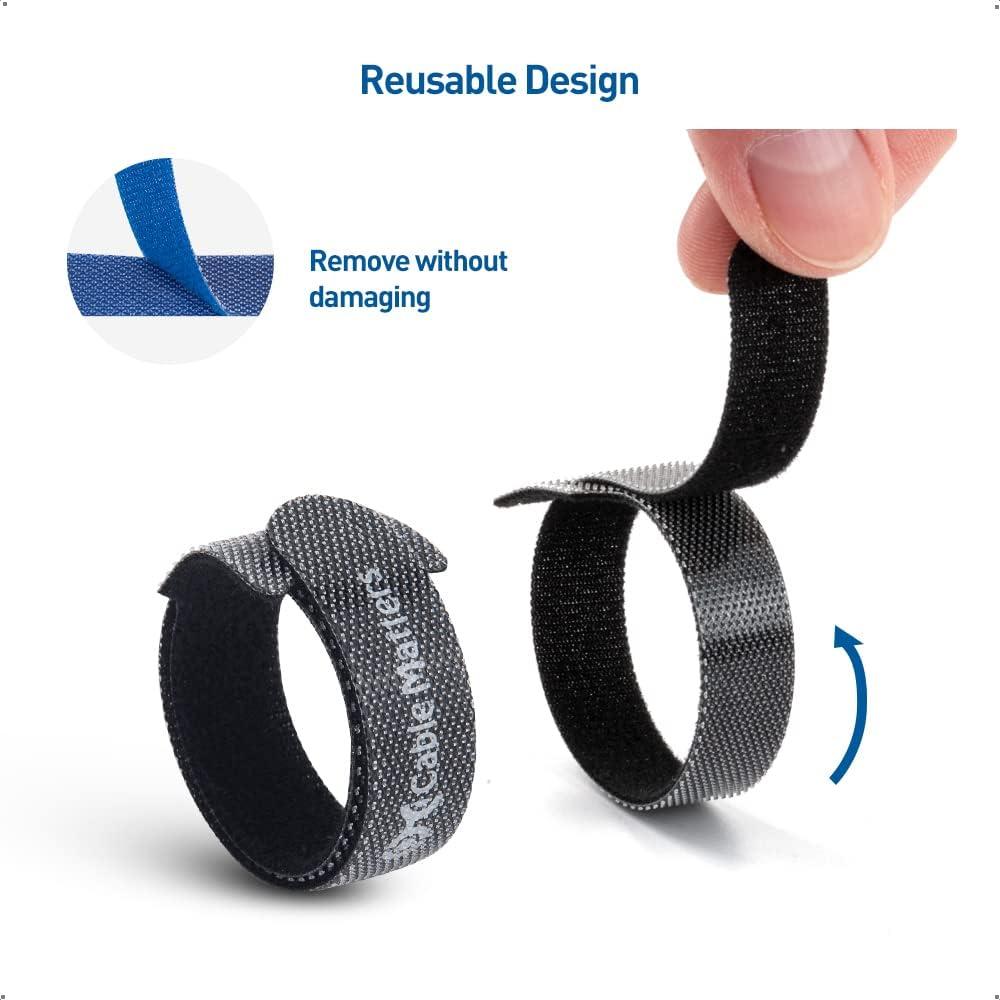Sujetadores Reutilizables Cable Matters 100-Pack 4-8"