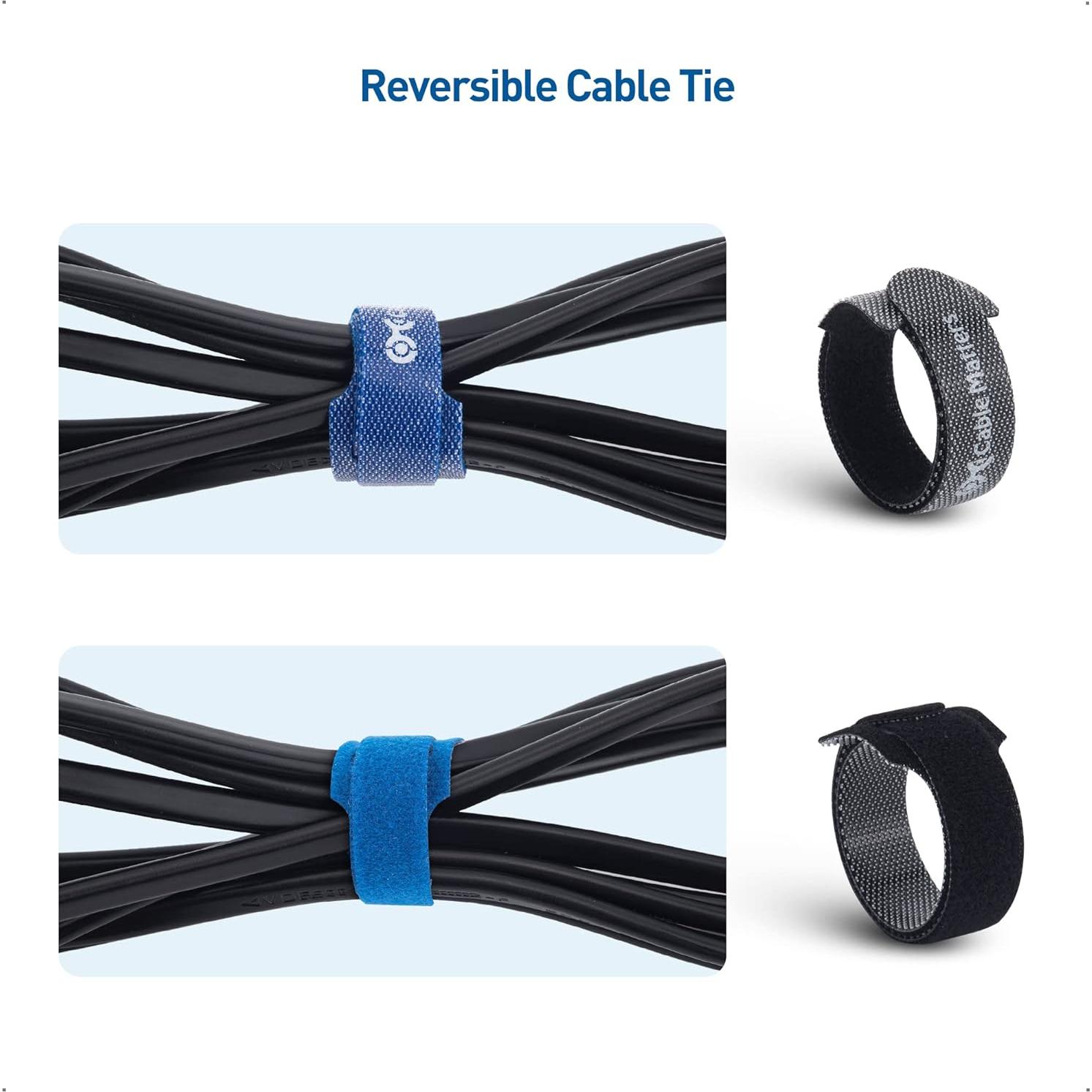 Sujetadores Reutilizables Cable Matters 100-Pack 4-8"