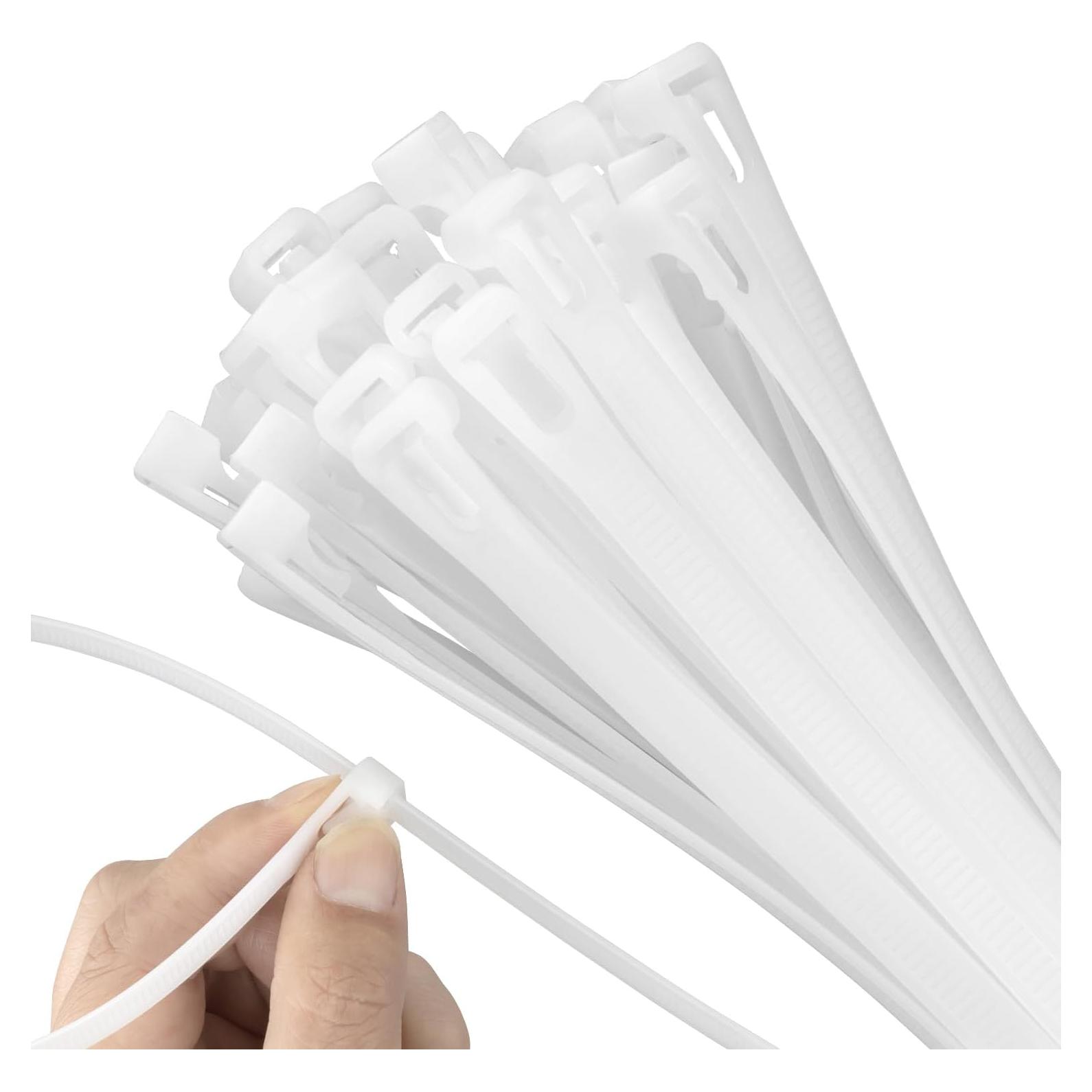 Bridas Reutilizables Armpow 45,72 cm 100 Piezas Blancas