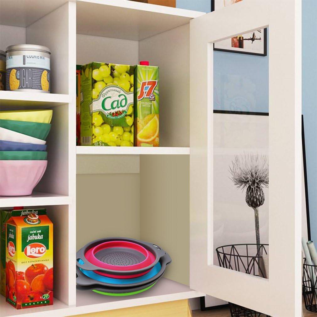 Juego de coladores colapsables QiMH 3 piezas silicona