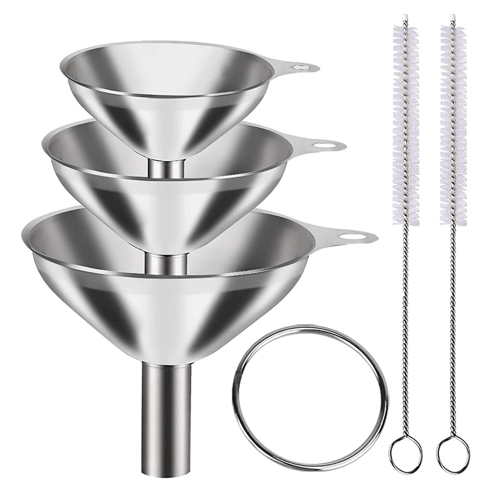 Juego de Embudos de Cocina ZIYOU Acero Inoxidable 3 Piezas