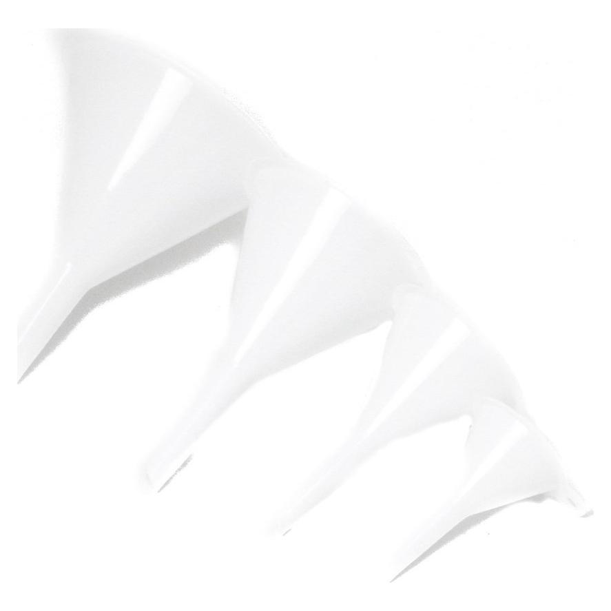 Juego de Embudos de Plástico Chef Craft 4 Piezas 5-12.7 cm