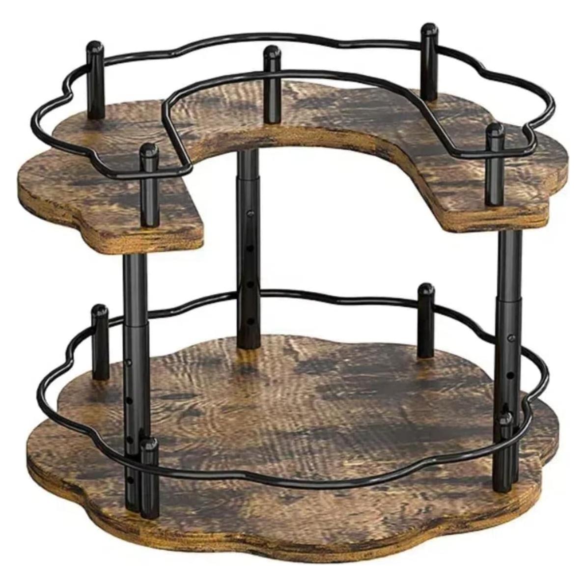 Organizador giratorio de madera 2 niveles Genérico 30,48 cm