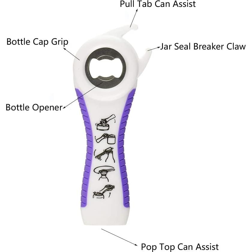 Paquete de 2 Abridores Multifuncionales Mailaoqi 5 en 1