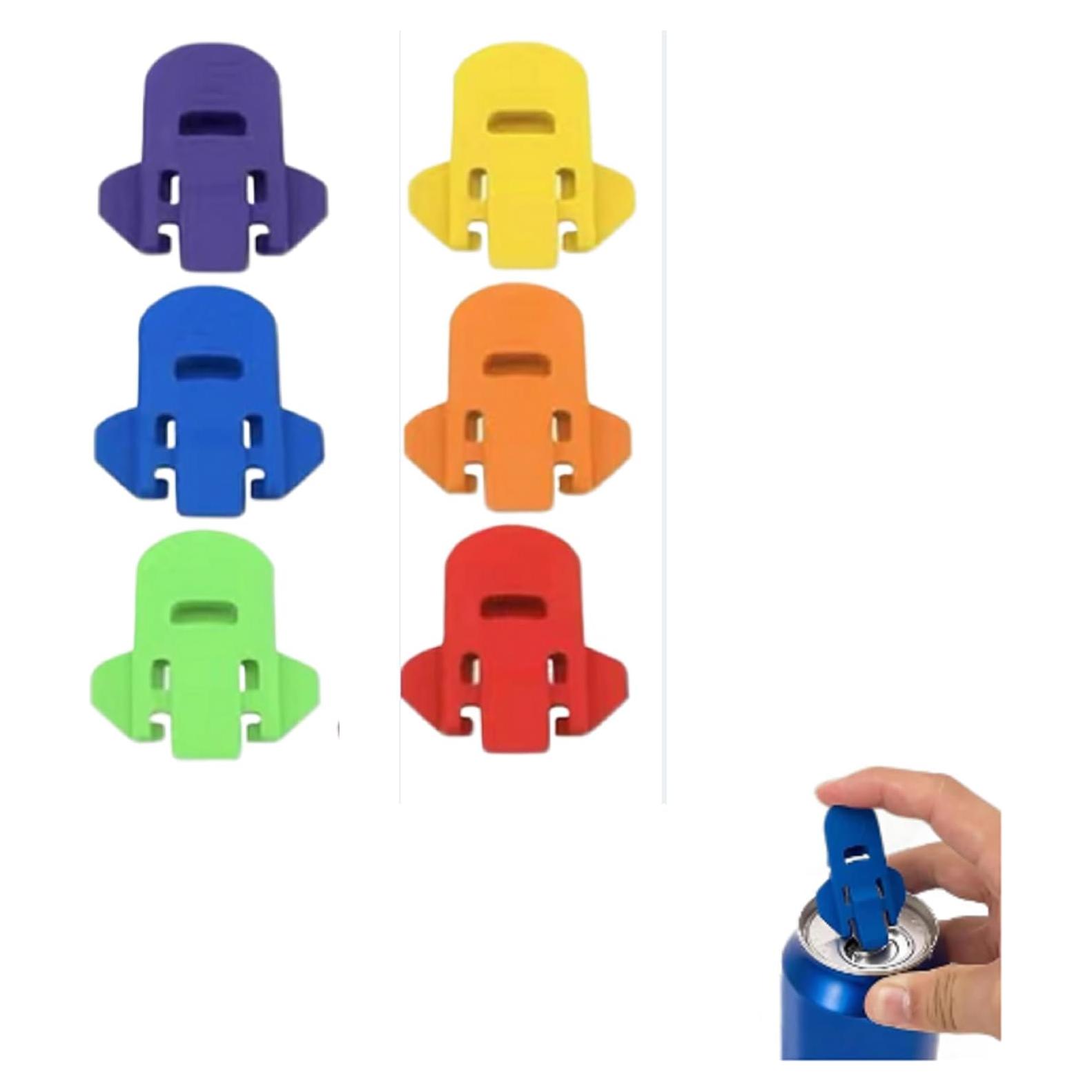 6 Paquetes Abrebotellas de Latas de Soda Genérico Multicolor