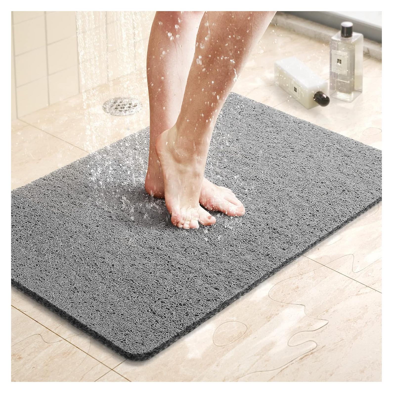 Alfombrilla de Ducha Antideslizante LuxStep 60x40 cm Gris