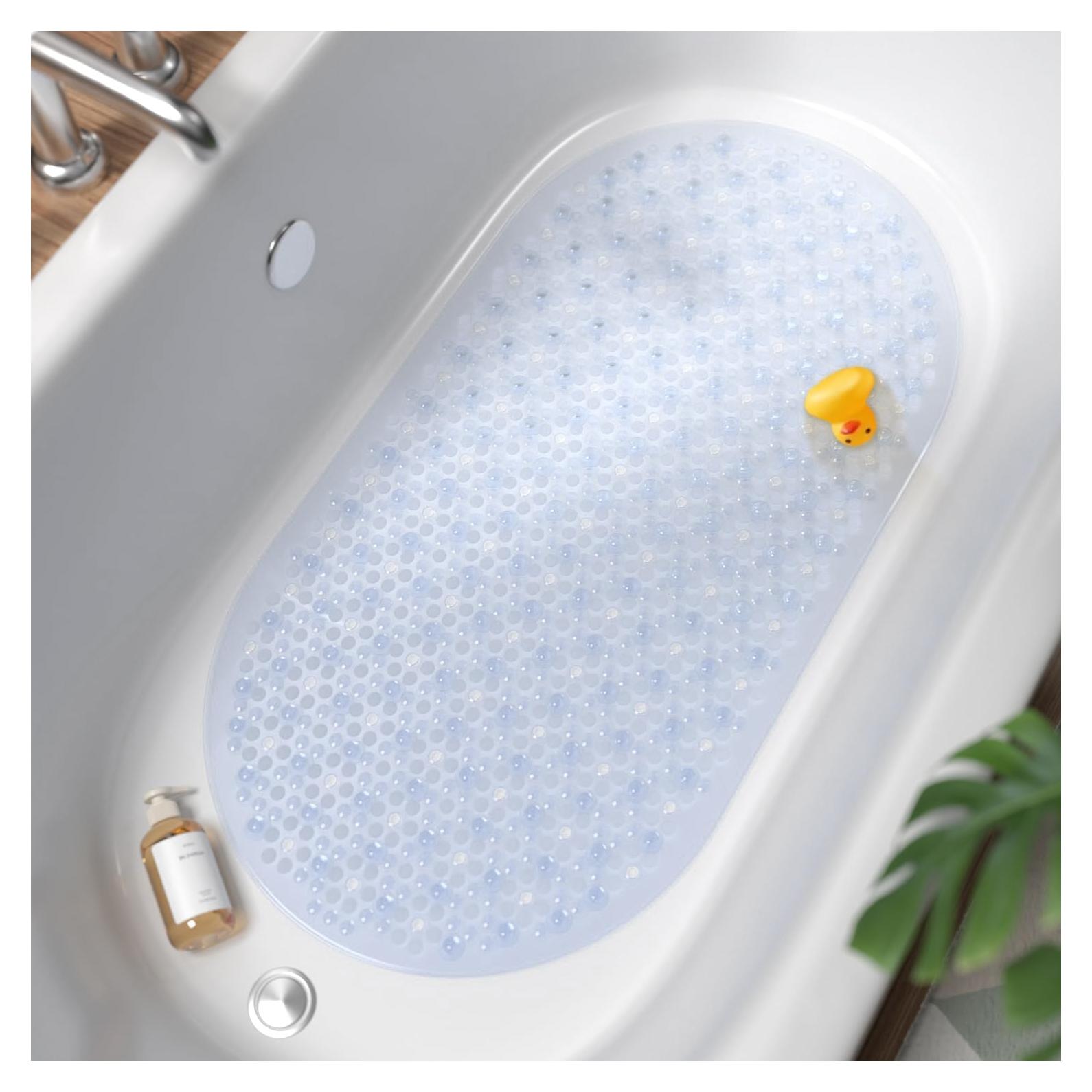 HITSLAM Alfombrilla Antideslizante Ovalada 68,5x38 cm Transparente