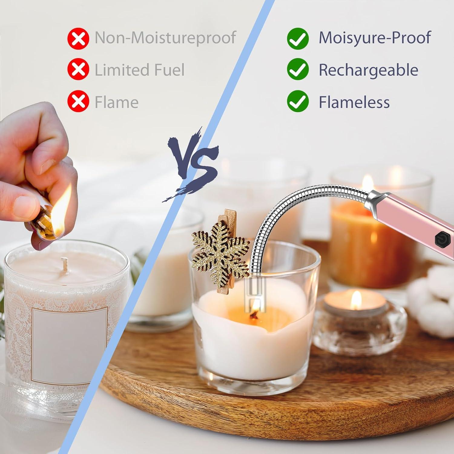 Encendedor Electrónico Futratrix Recargable USB 2 Paquete Azul Oro Rosa