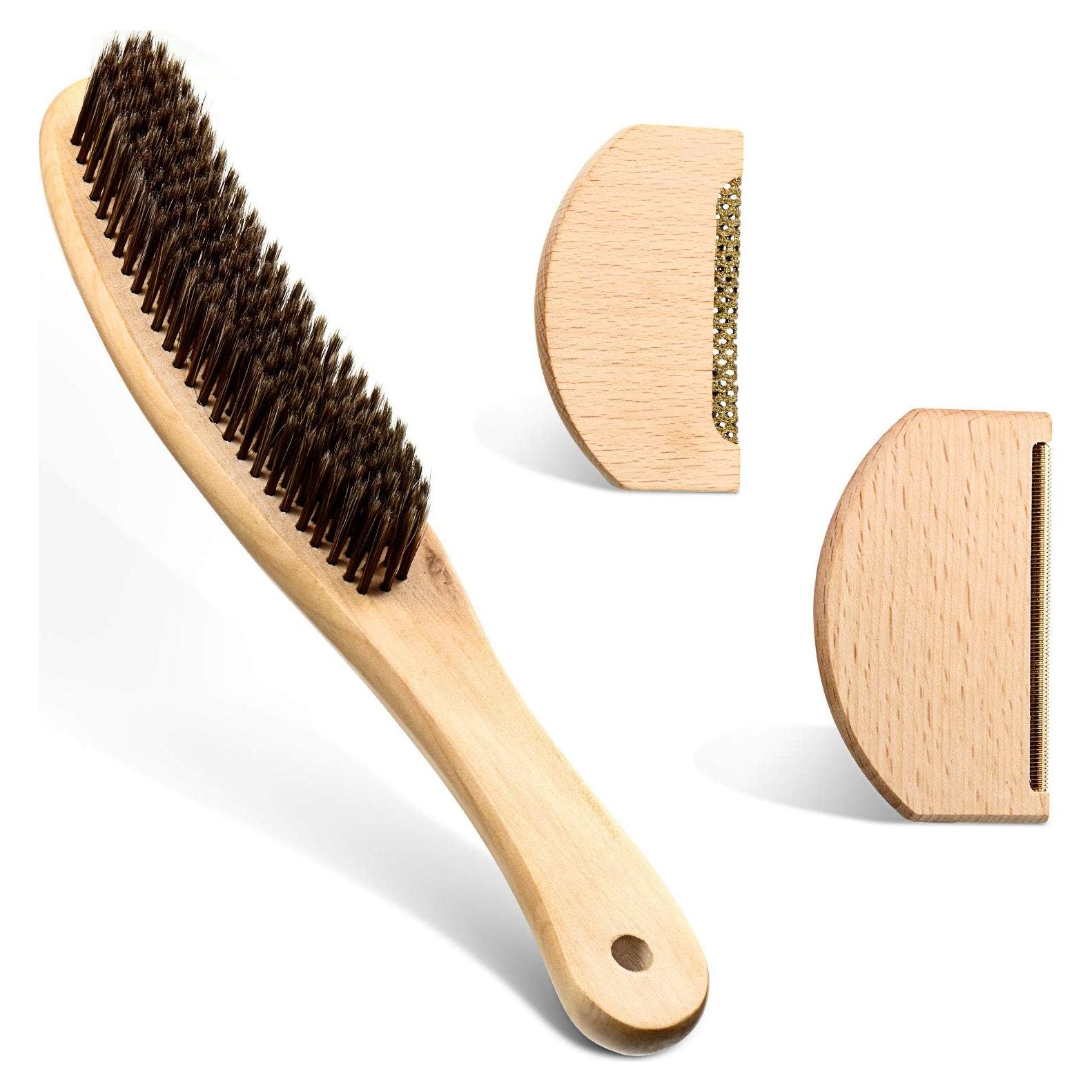 Paquete de 3 Peines de Madera Boao para Pelusa y Cachemira