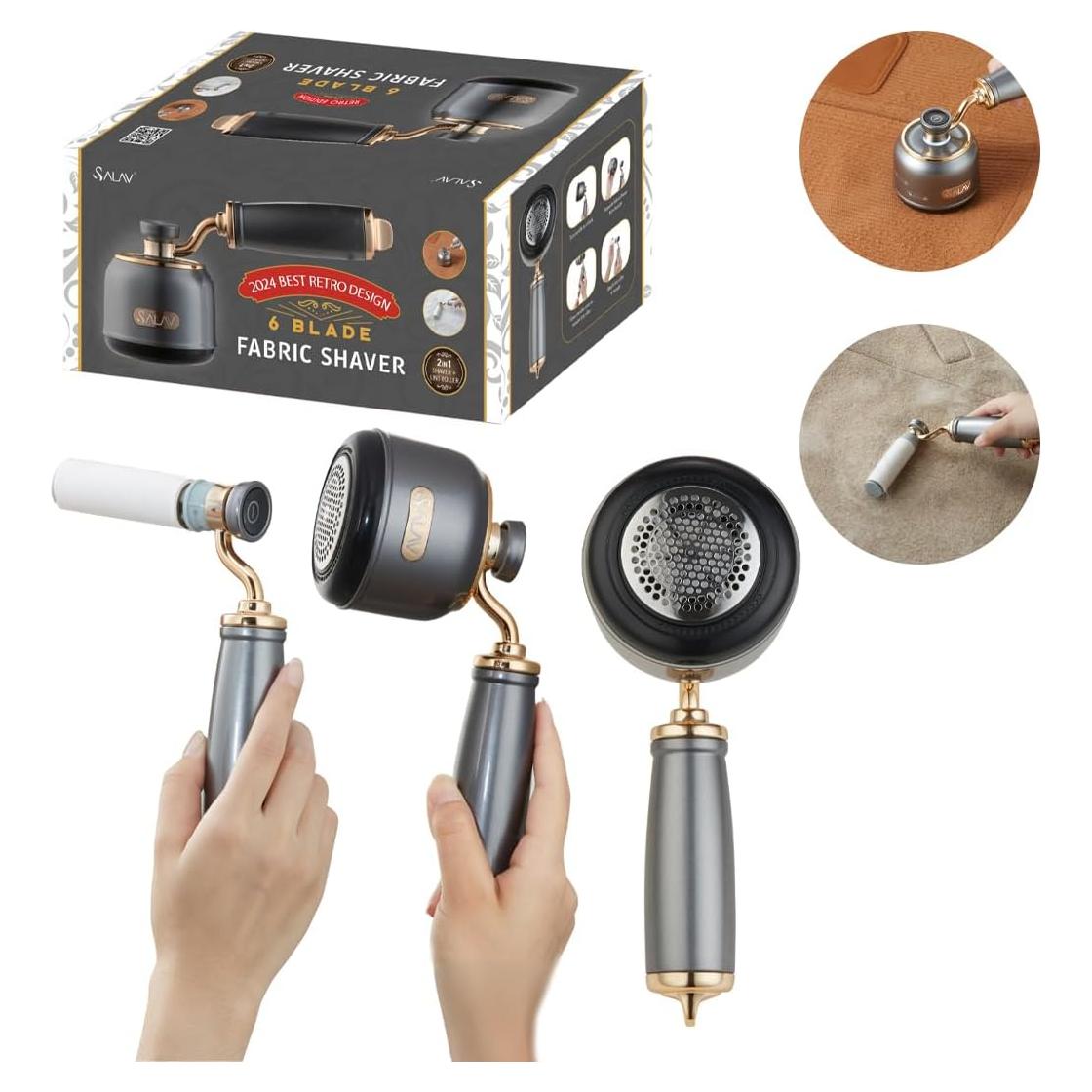 Afeitadora de Tela Recargable SALAV Retro Titanio 6 Cuchillas
