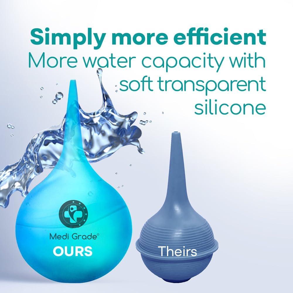 Jeringa de Bulbo para Oídos Medi Grade - 75 ml con Punta Cuádruple