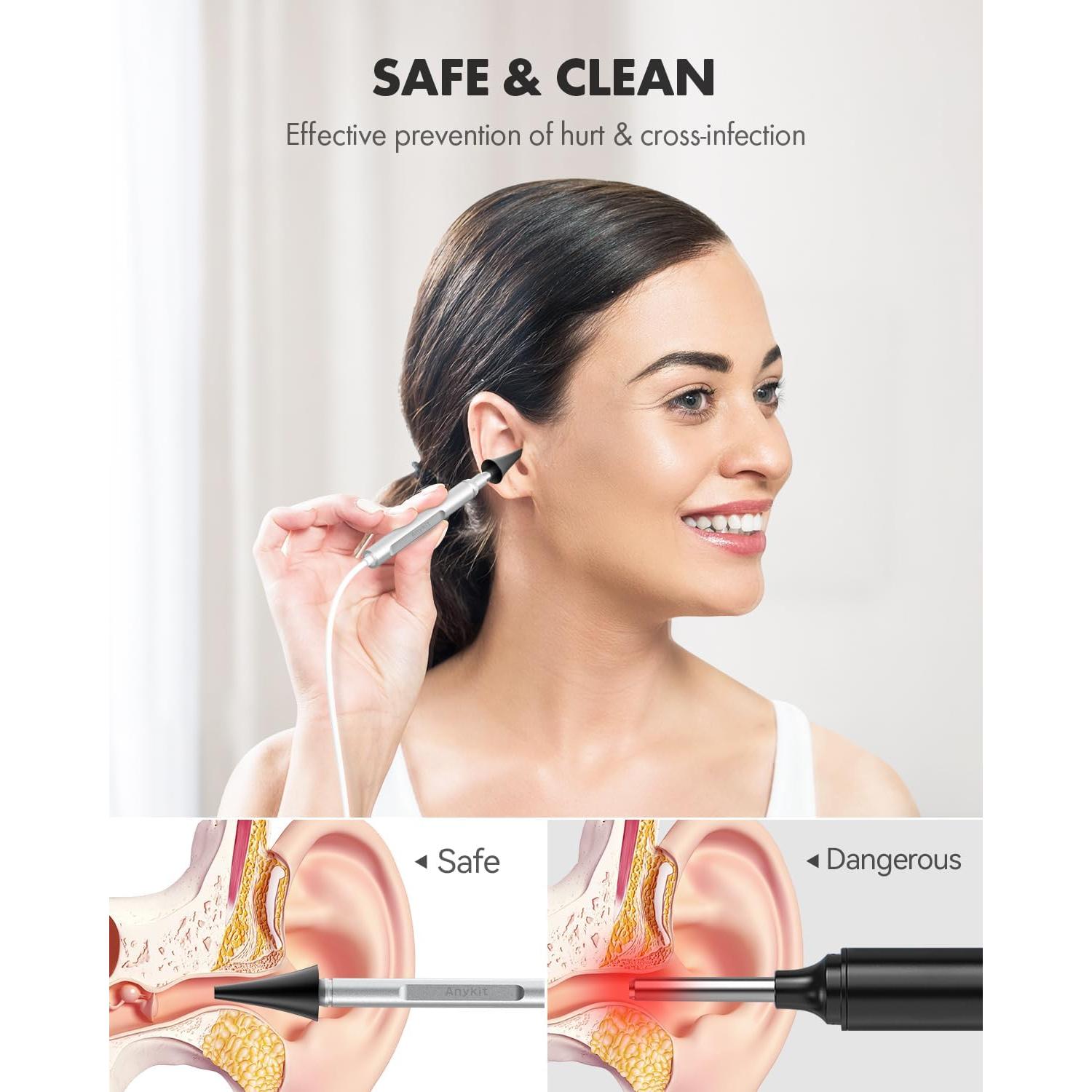 Otoscopio Digital Anykit AKS450 4.5" Pantalla HD 3.9mm