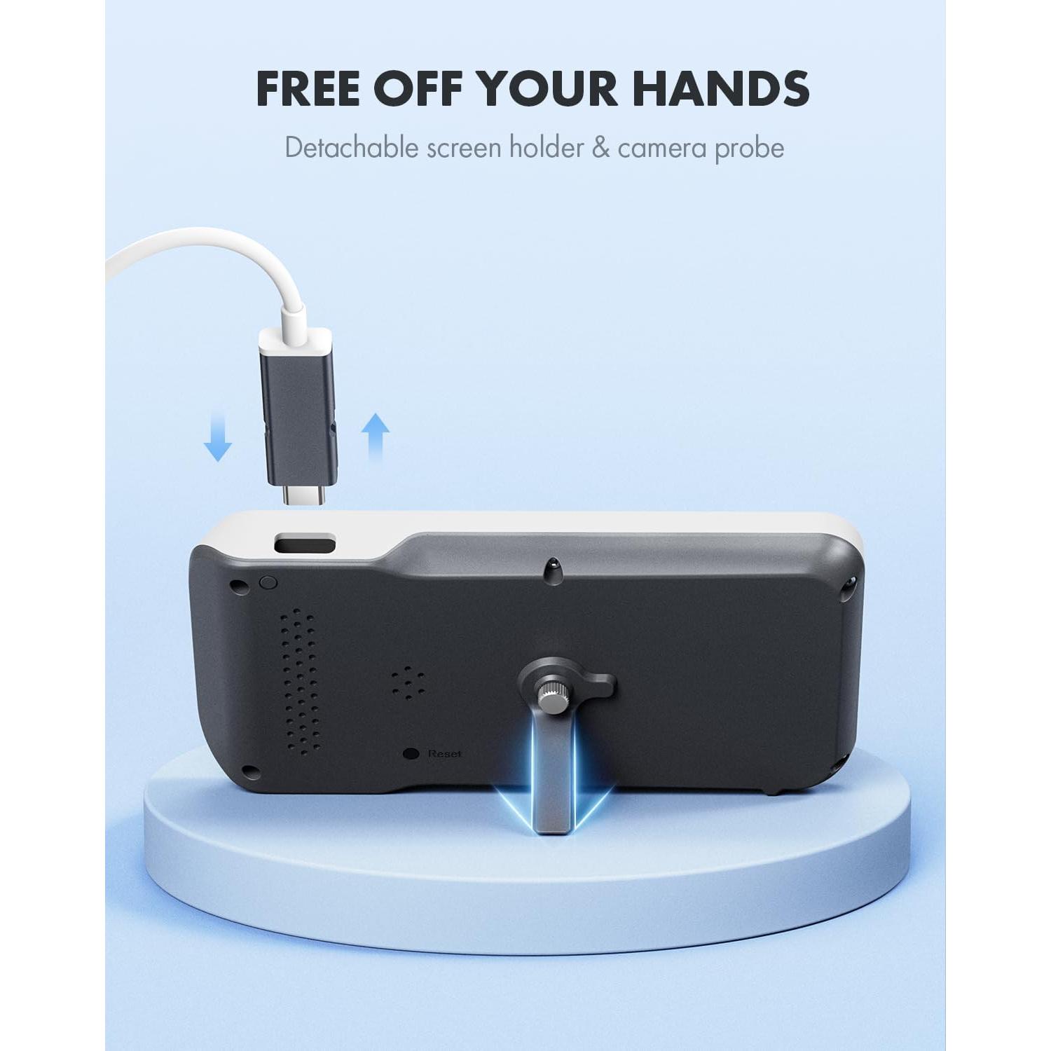 Otoscopio Digital Anykit AKS450 4.5" Pantalla HD 3.9mm