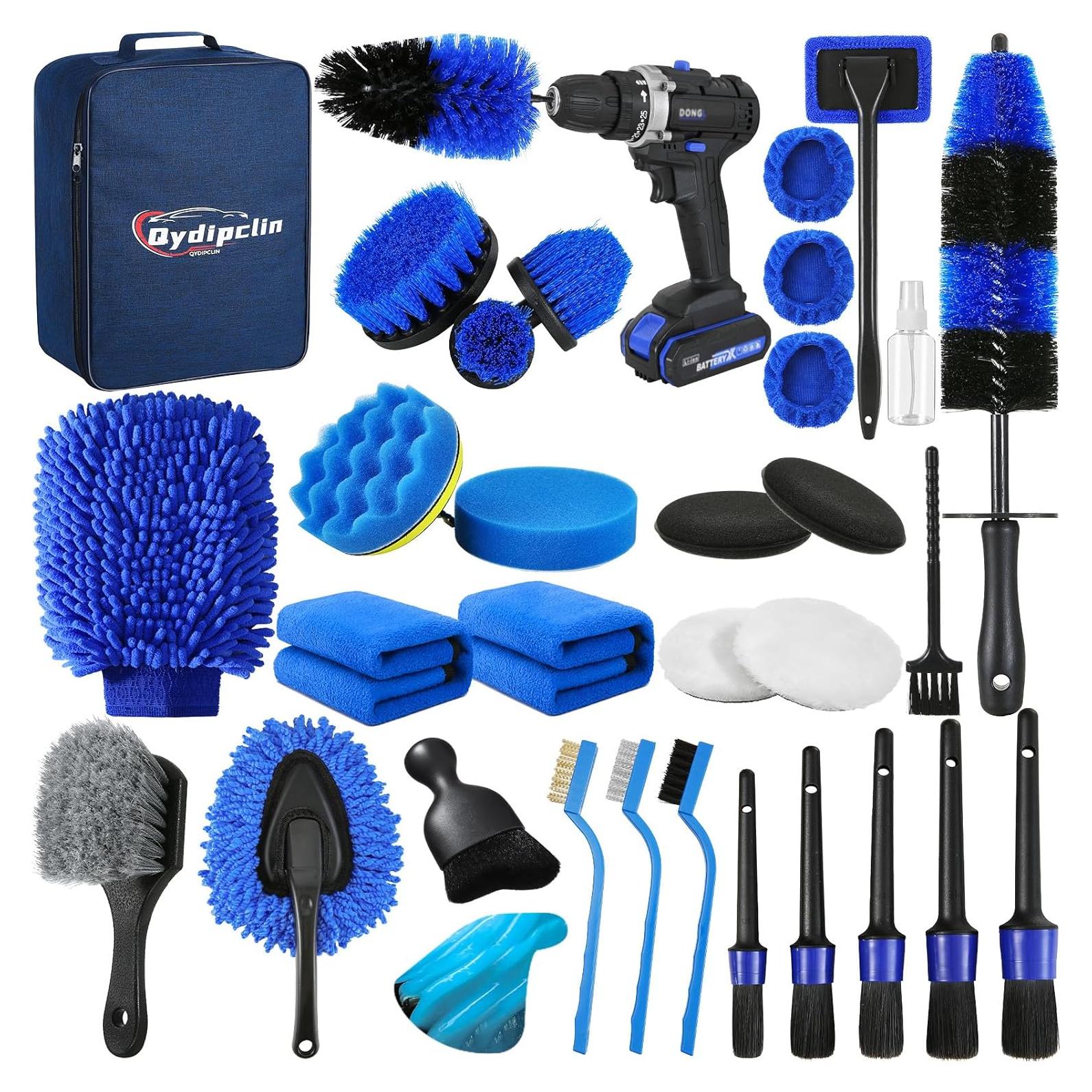 Kit de Detalle de Coche 34 Piezas Qydipclin Azul