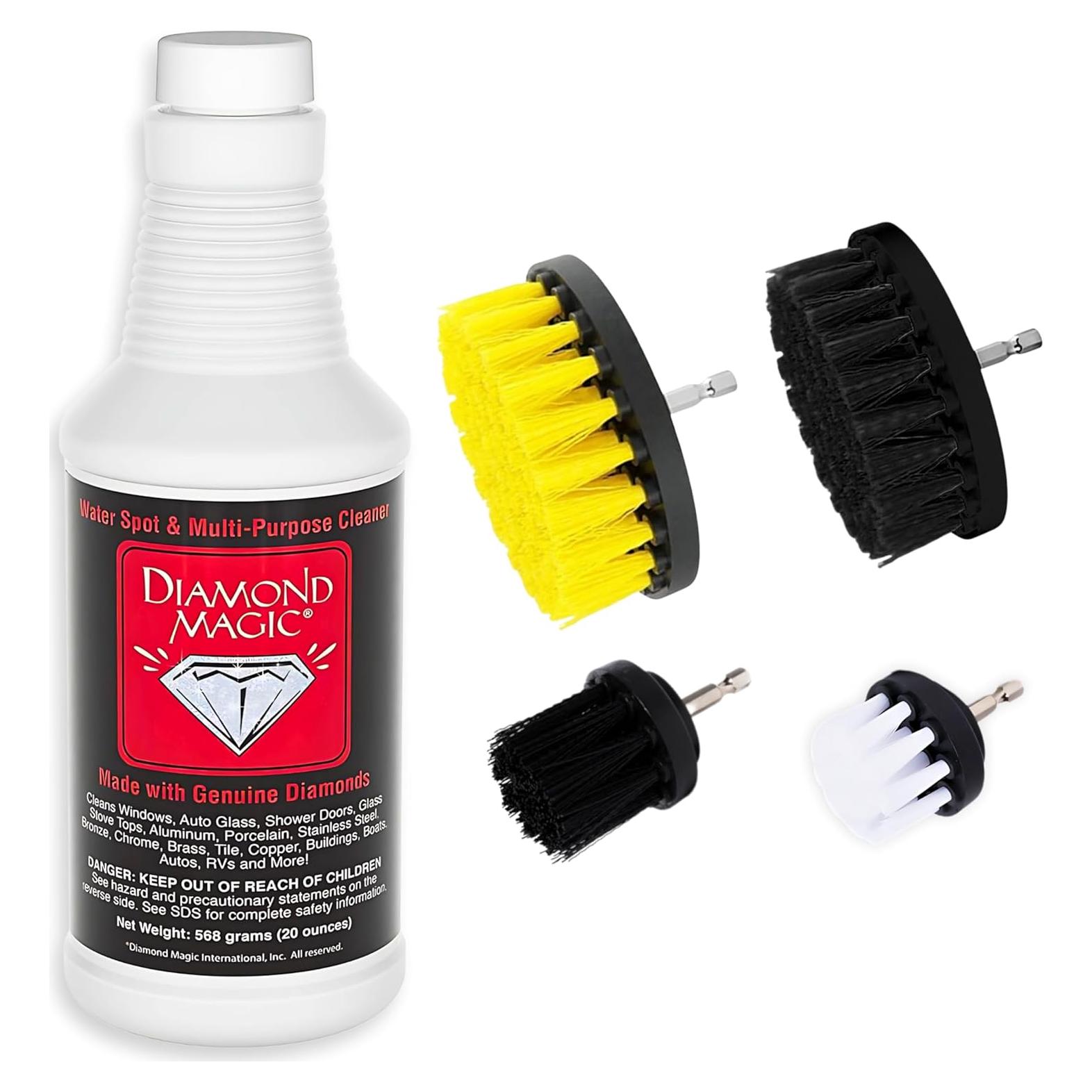 Combo Removedor de Manchas Diamond Magic 20oz + Cepillos