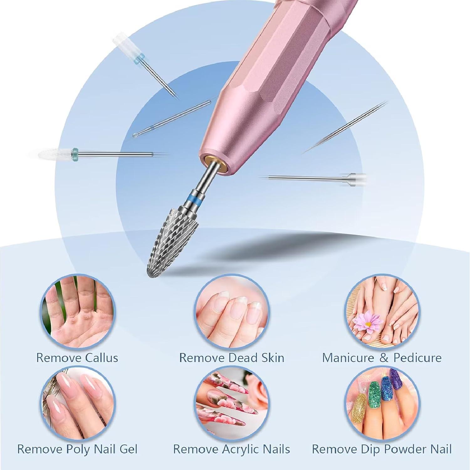 Set de 13 Brocas para Uñas Depvko - Carburo y Cerámica