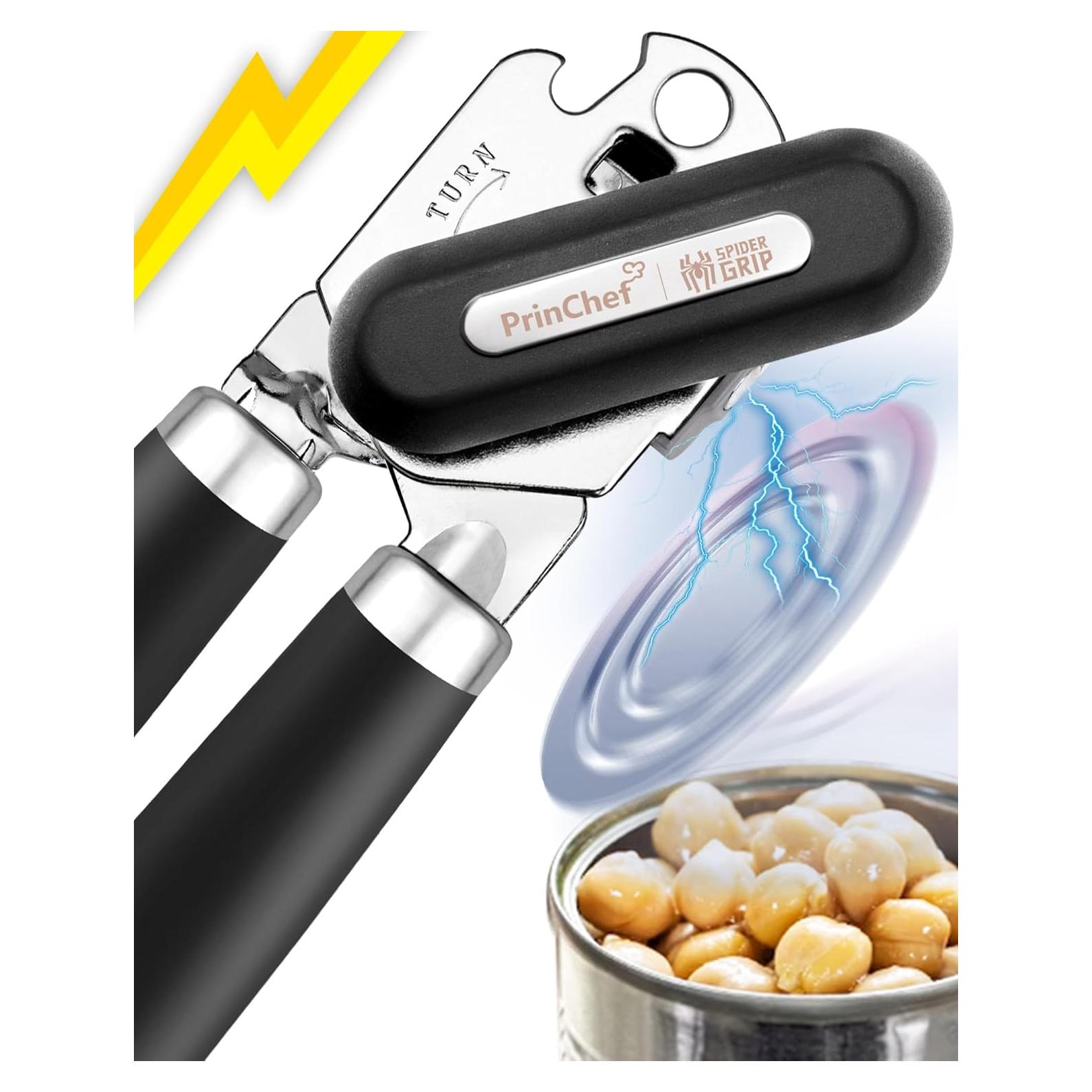 Abrelatas Manual PrinChef con Imán y Cuchilla Reforzada