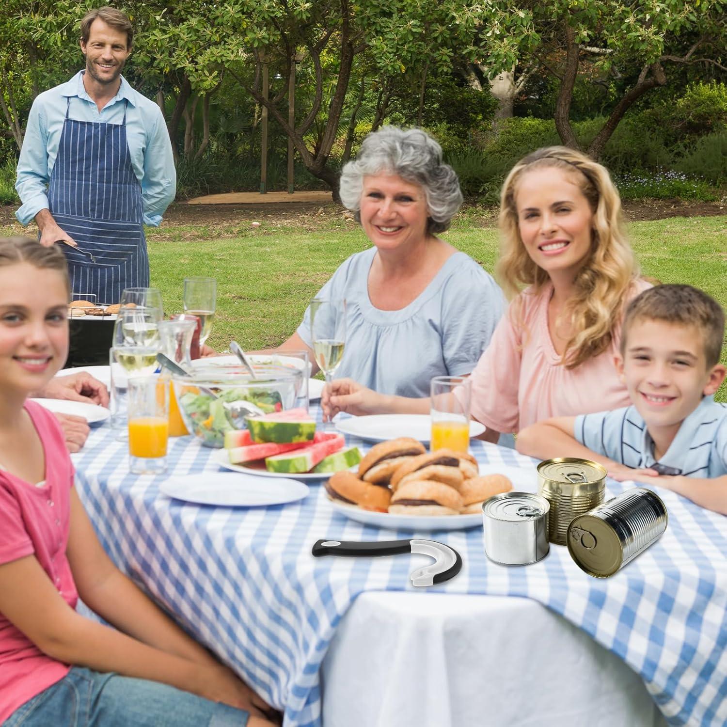 Abre Latas Ouligay 2 Pcs Fácil de Usar para Ancianos