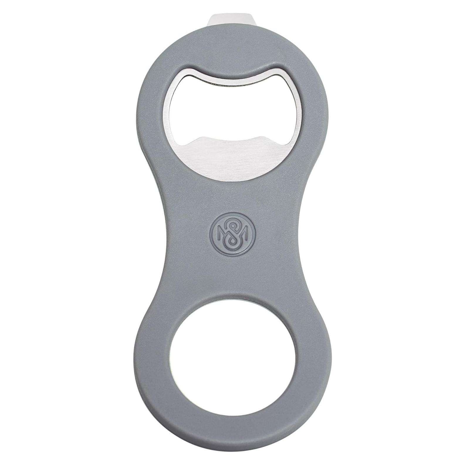 Abridor de Botellas 2 en 1 8SOM Magnético Gris
