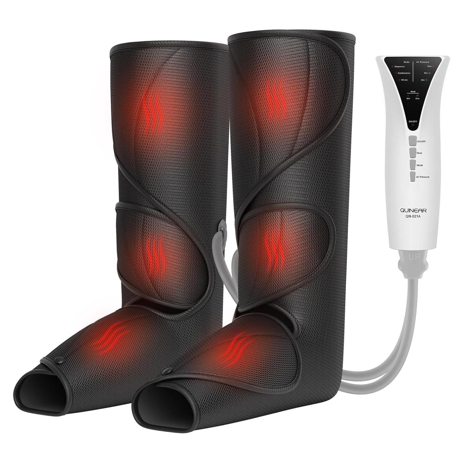Masajeador de Piernas QUINEAR con Calor y Compresión de Aire