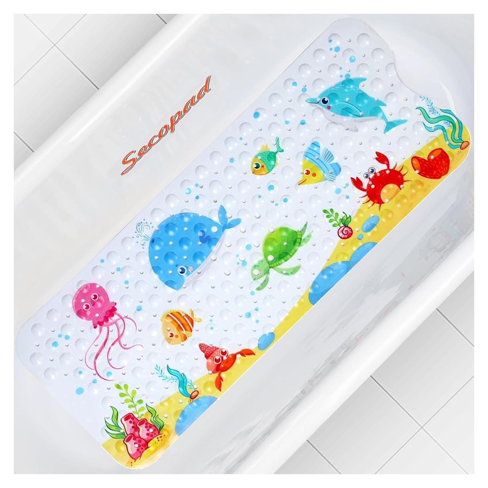 Alfombrilla de baño antideslizante Secopad ballena 101,6x40,6cm