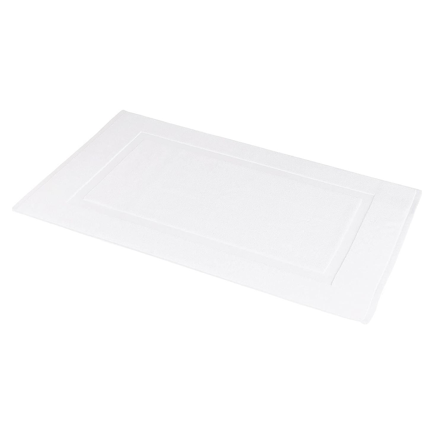 Alfombrilla de baño Amazon Basics 50,8x78,7cm Algodón Blanco