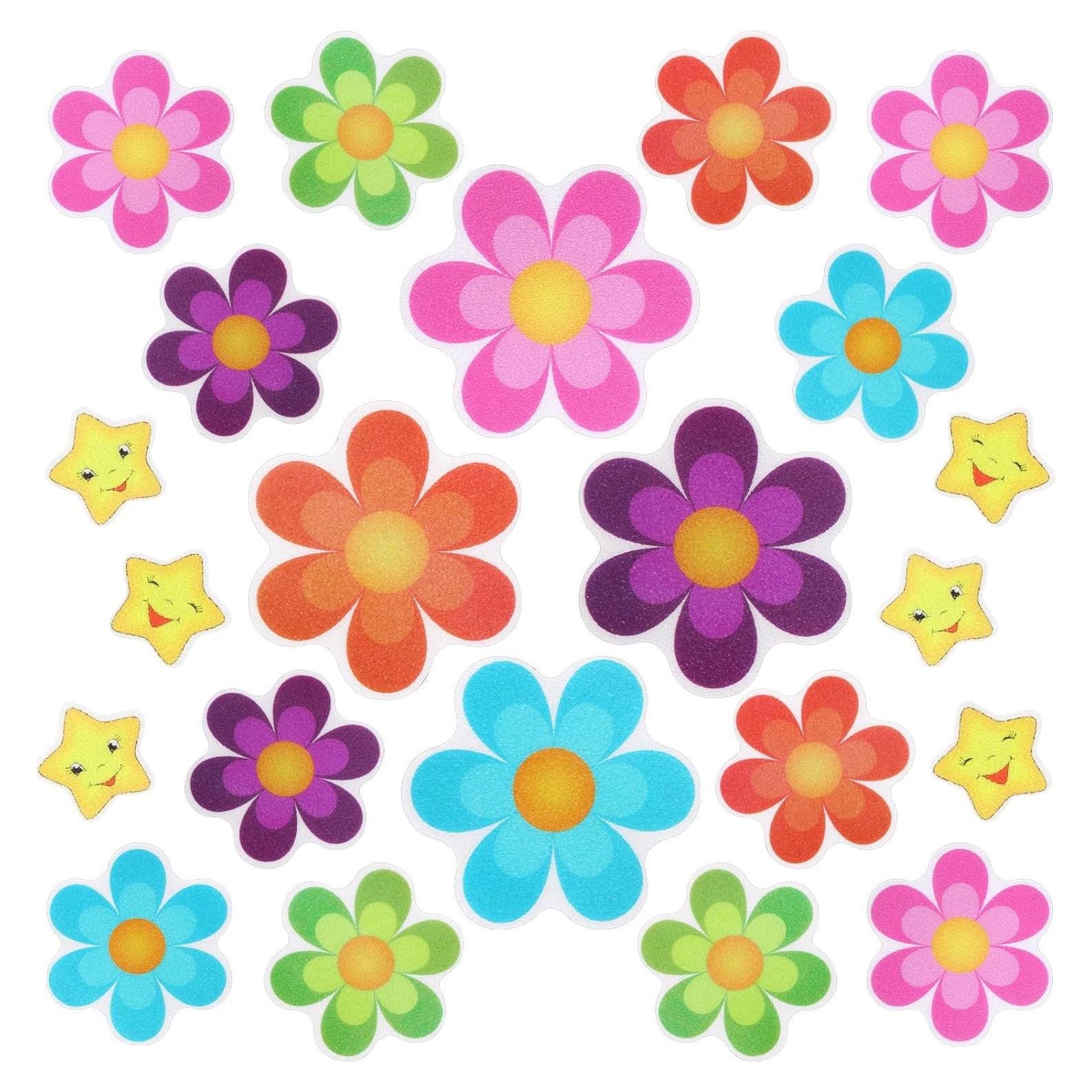 20 Calcomanías Antideslizantes para Baño Photect Floral