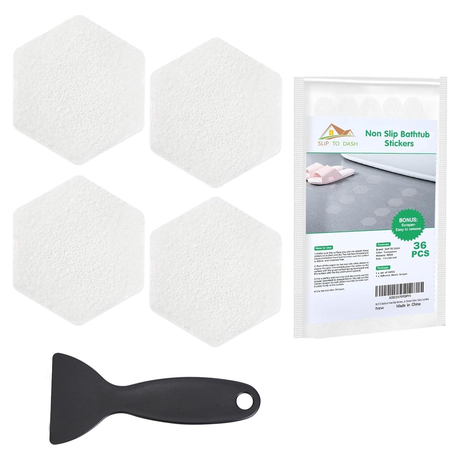 36 Calcomanías Antideslizantes SLIP TO DASH para Baño