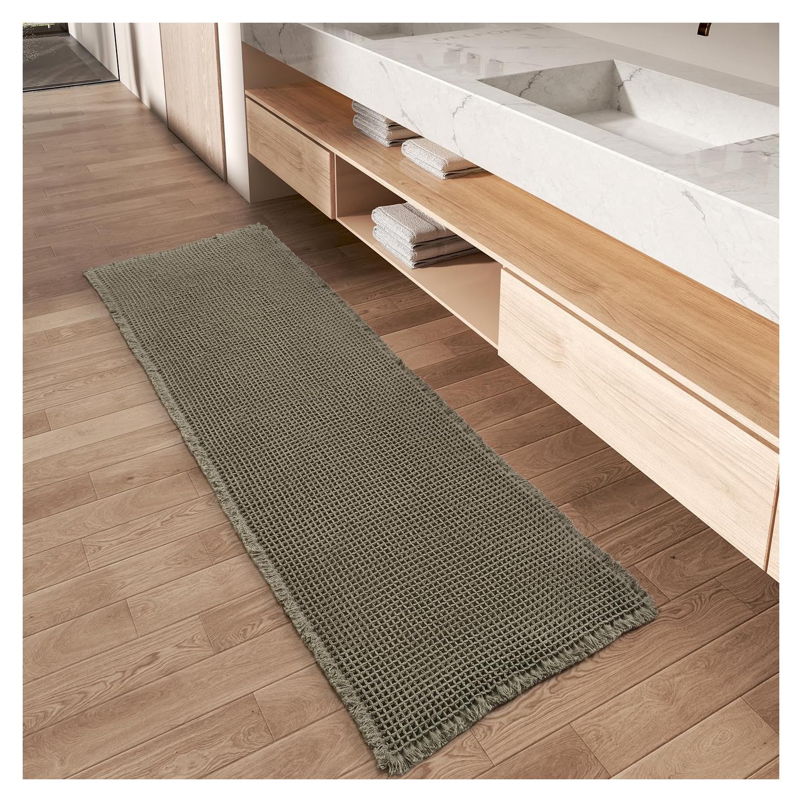 Alfombra Corredora Antideslizante AMOAMI Verde 61x122 cm