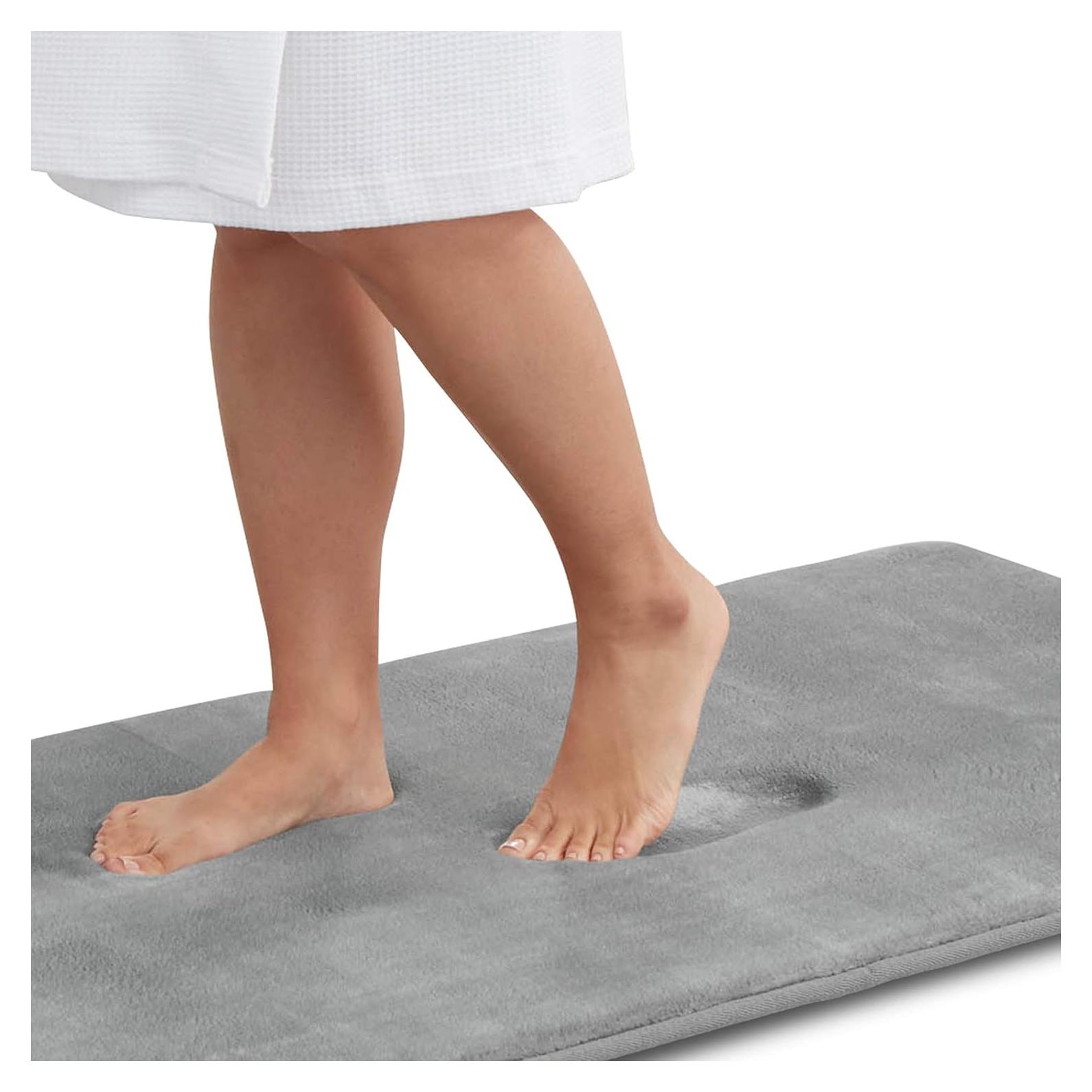 Alfombra de Baño Genteele Espuma Viscoelástica Antideslizante 43x61cm Gris