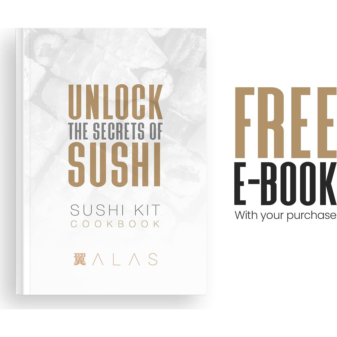 Juego Completo de Sushi 20 Piezas Alas - Kit para Hacer Sushi