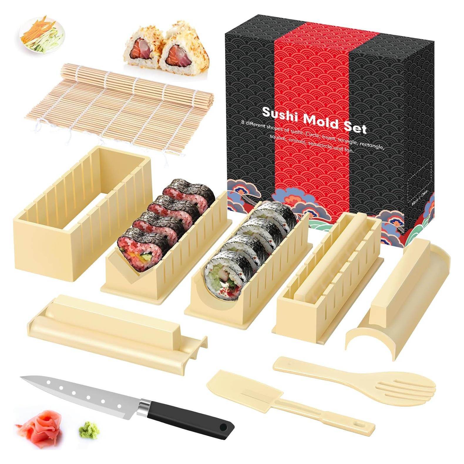 Kit de Hacer Sushi HI NINGER 12 Piezas Molde Corazón