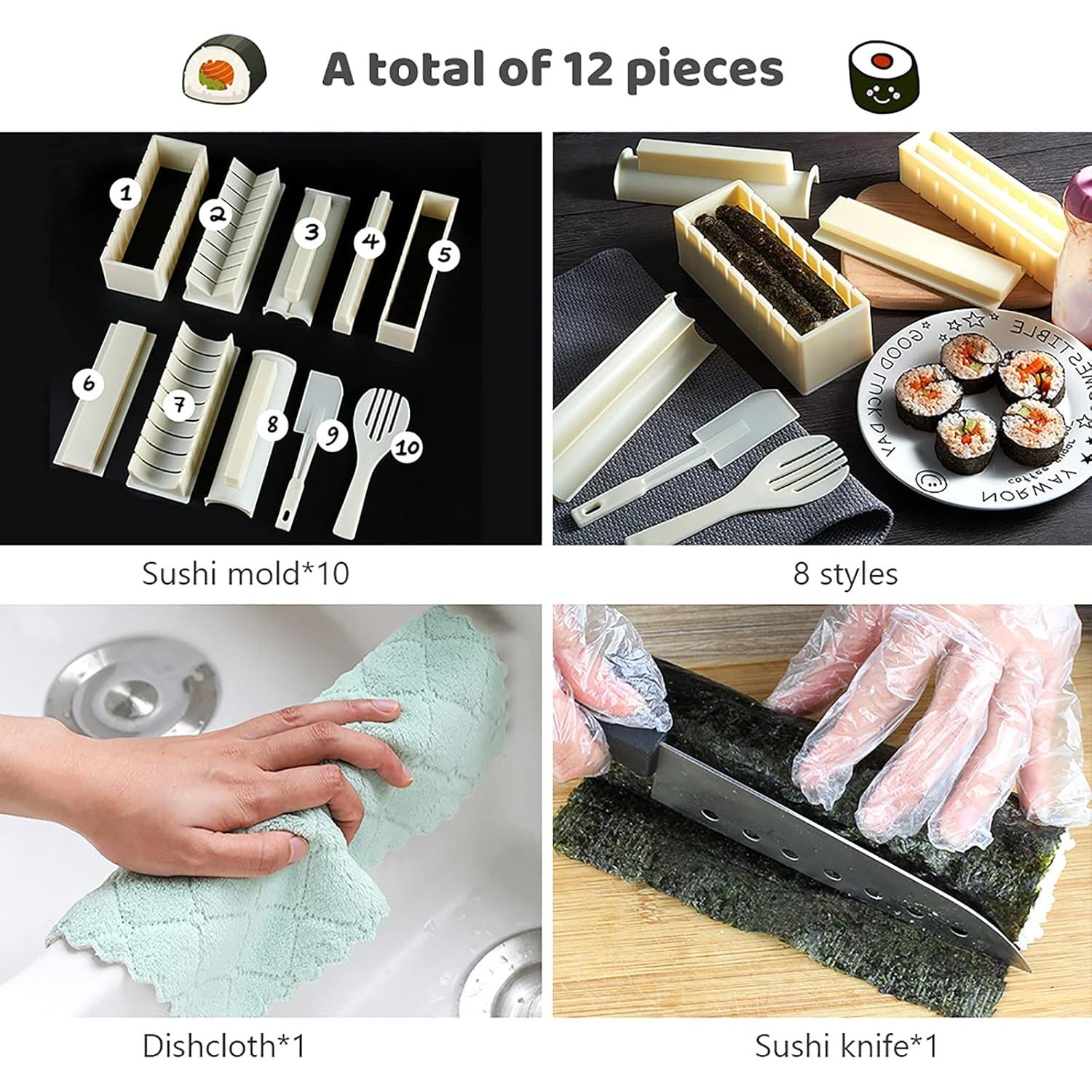 Kit de Hacer Sushi HI NINGER 12 Piezas Molde Corazón
